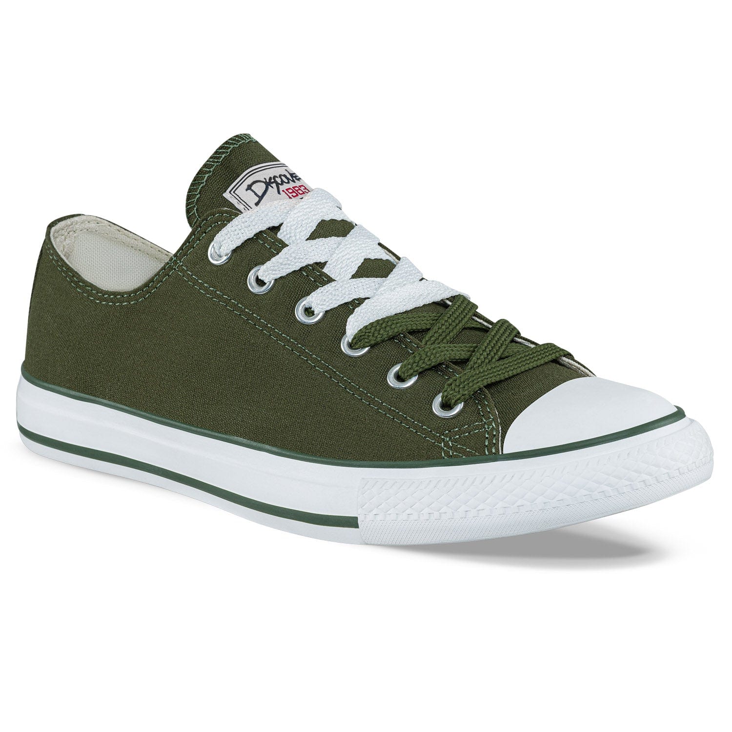 Tenis Casuales Discovery Bajo Verde Oliva Croydon Unisex - imagen 1