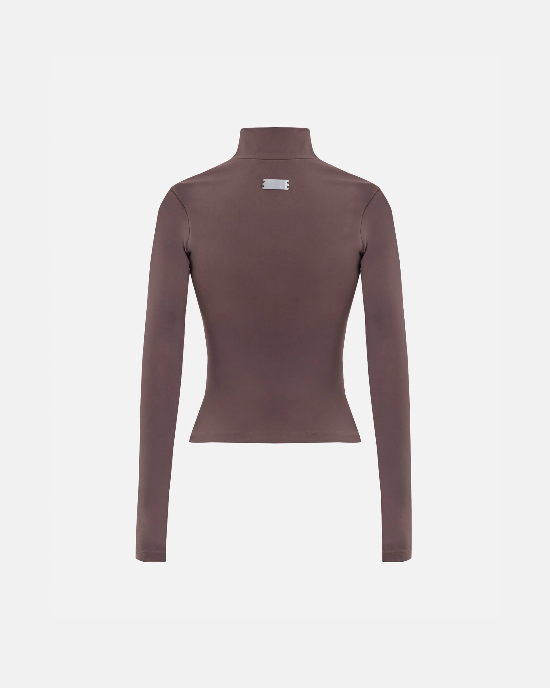 W Basics Ultra Slim Fit Tall Neck Long Sleeve Brown - imagen 4