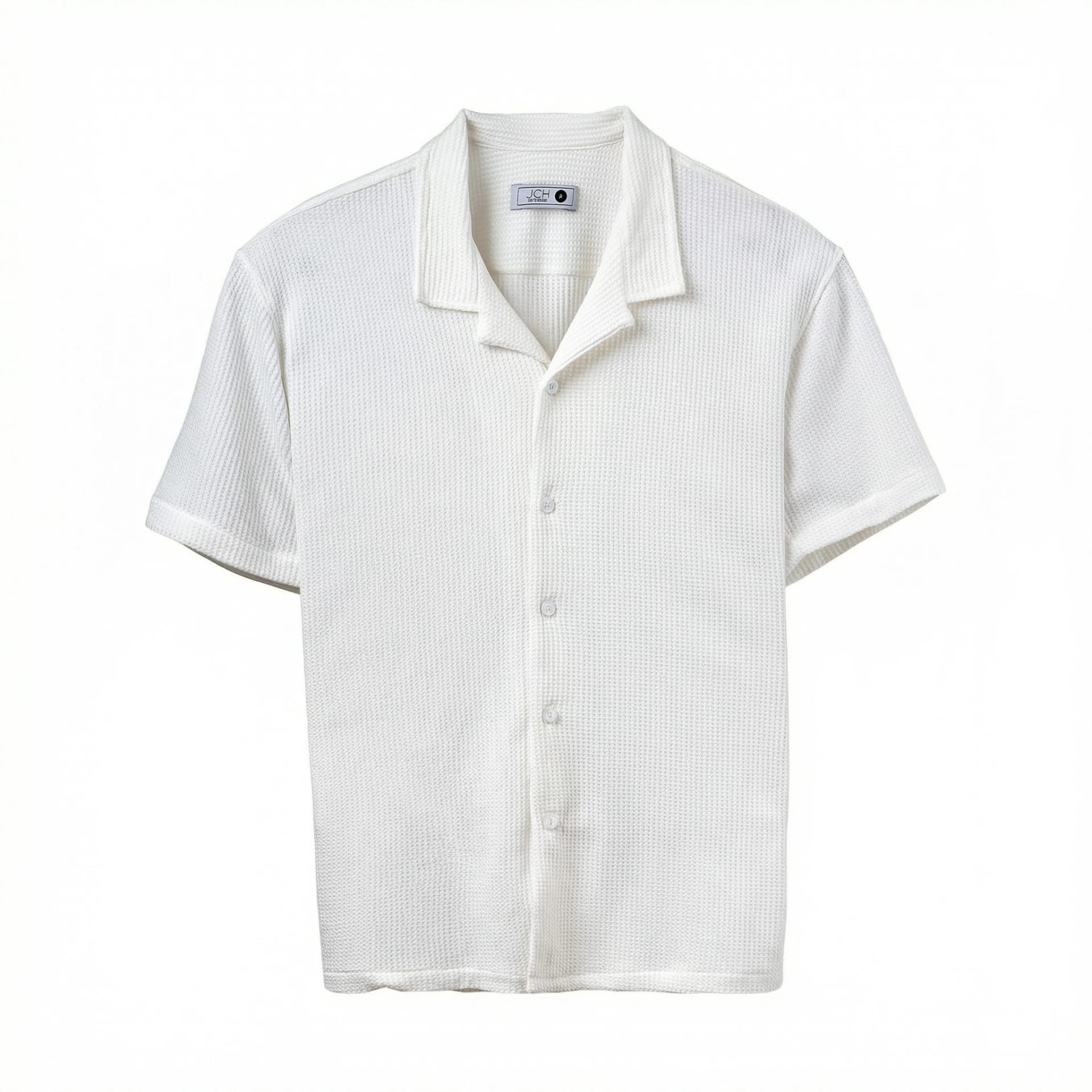 Camisa Texturizada Bowling Blanca C227 - imagen 3