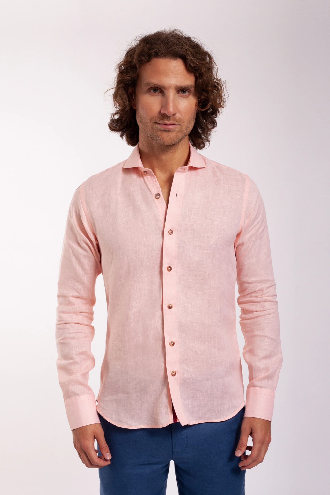 Camisas 100% Lino Cuello Francés - imagen 4