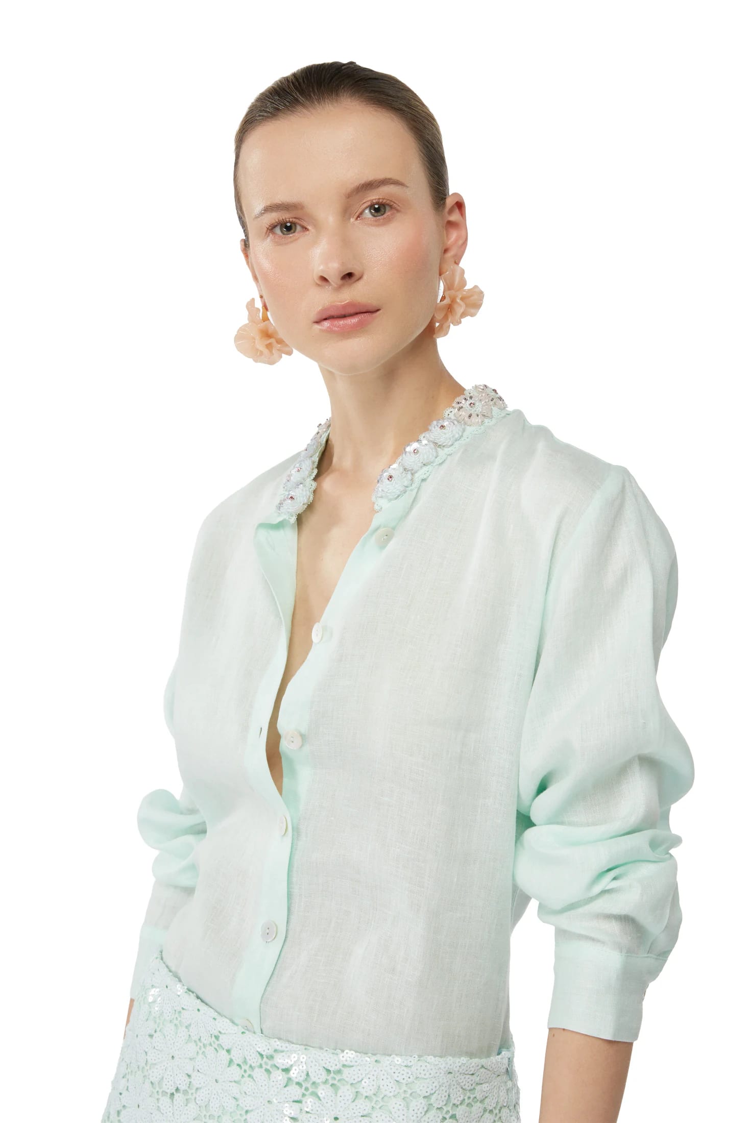 CAPUCINE SHIRT SAGE - imagen 7