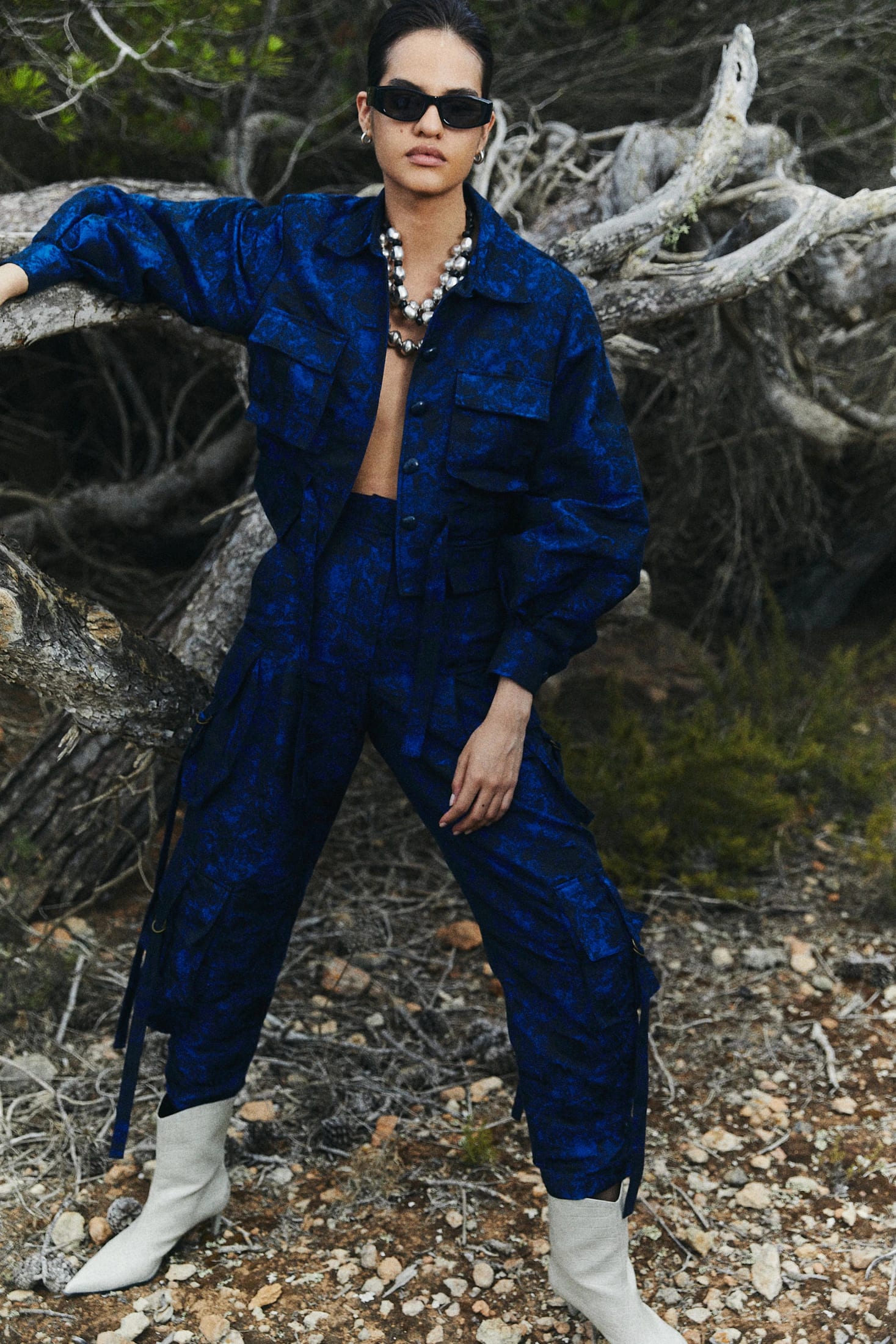 CHAQUETA SAHARIANA JACQUARD - imagen 4
