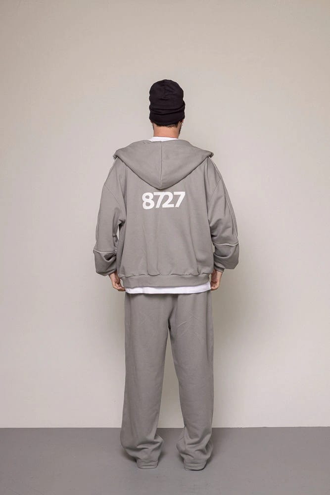 SET HOODIE Y SUDADERA 87/27-GRIS - imagen 4