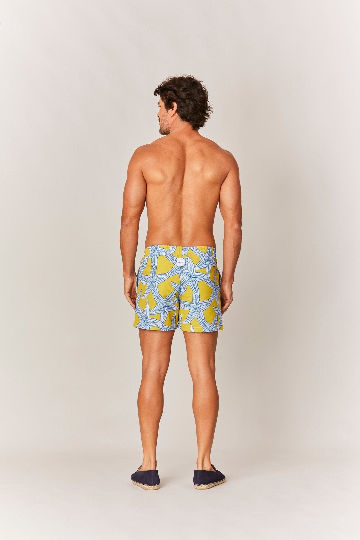 Men's star yellow swim trunk - imagen 3