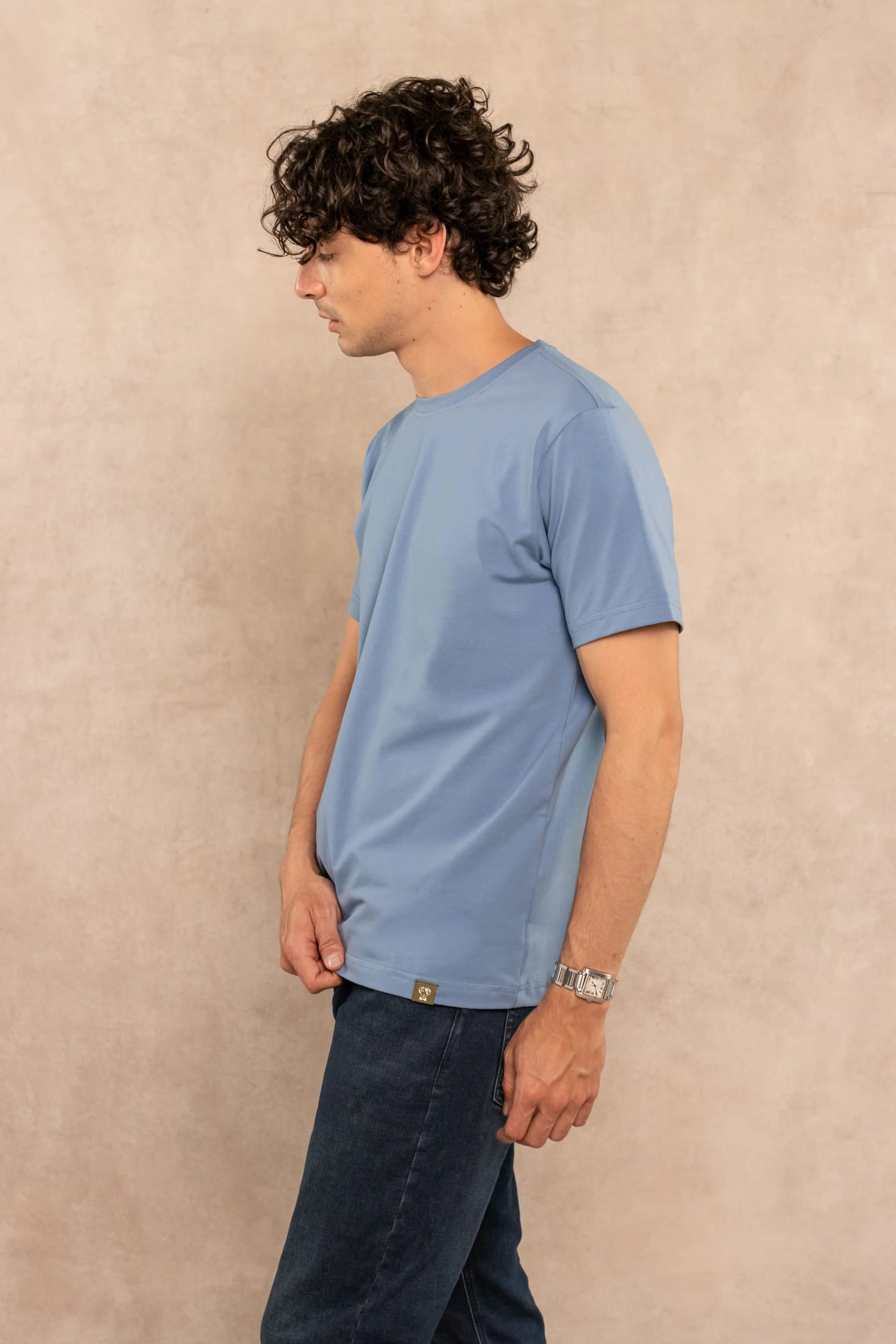 Camiseta Antimanchas Azul Chino - Talla Regular - imagen 4