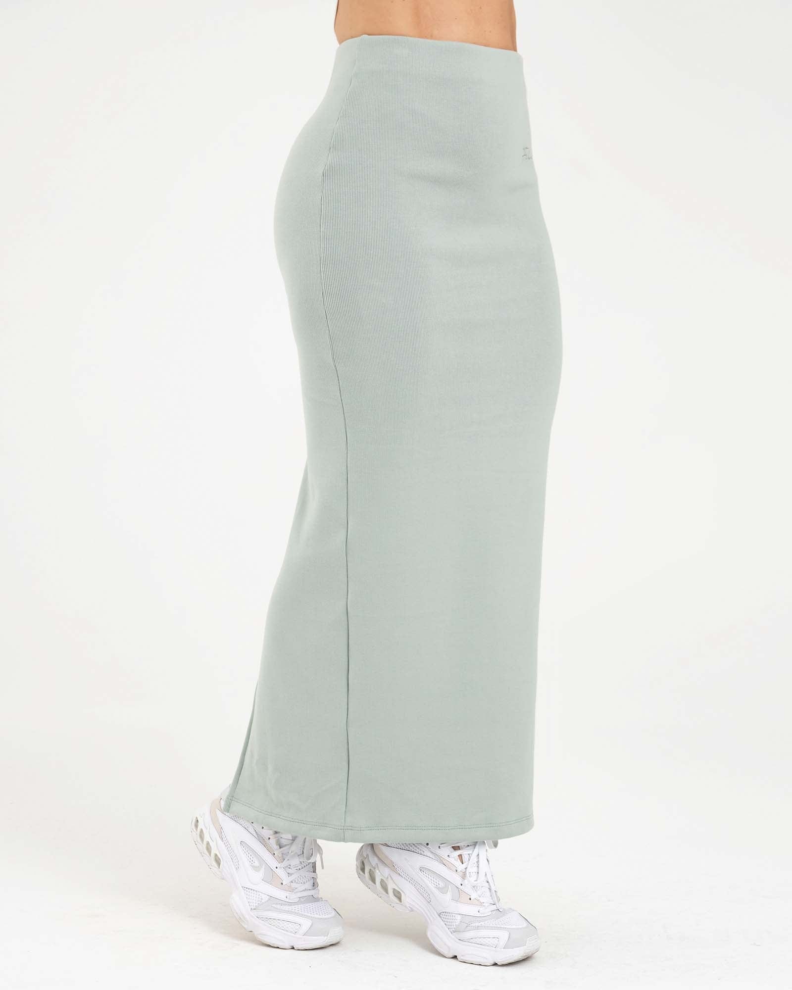 Falda larga casual streetwear verde sporty FIBER - imagen 2