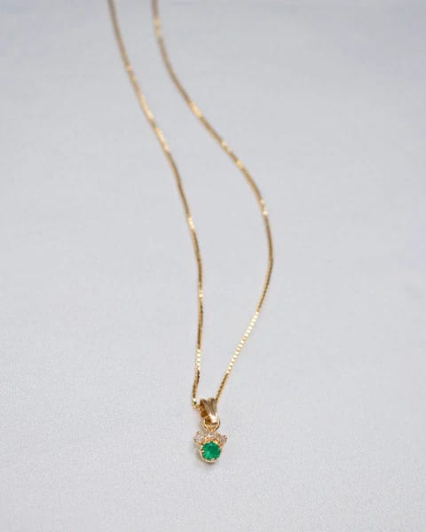 Dije Punto de luz Amatista en Oro 18k - imagen 1