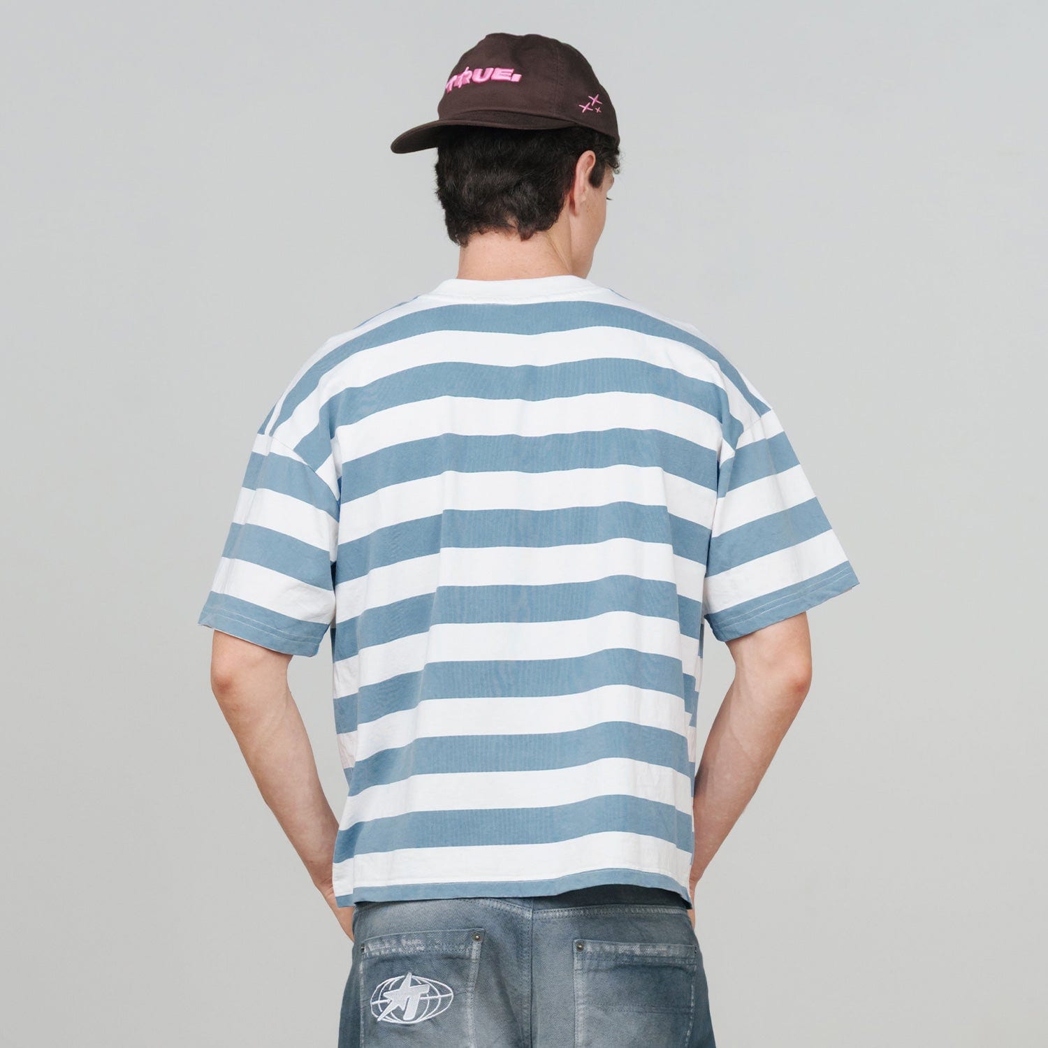 Racing Stripes Boxy Tee - Blue - imagen 2