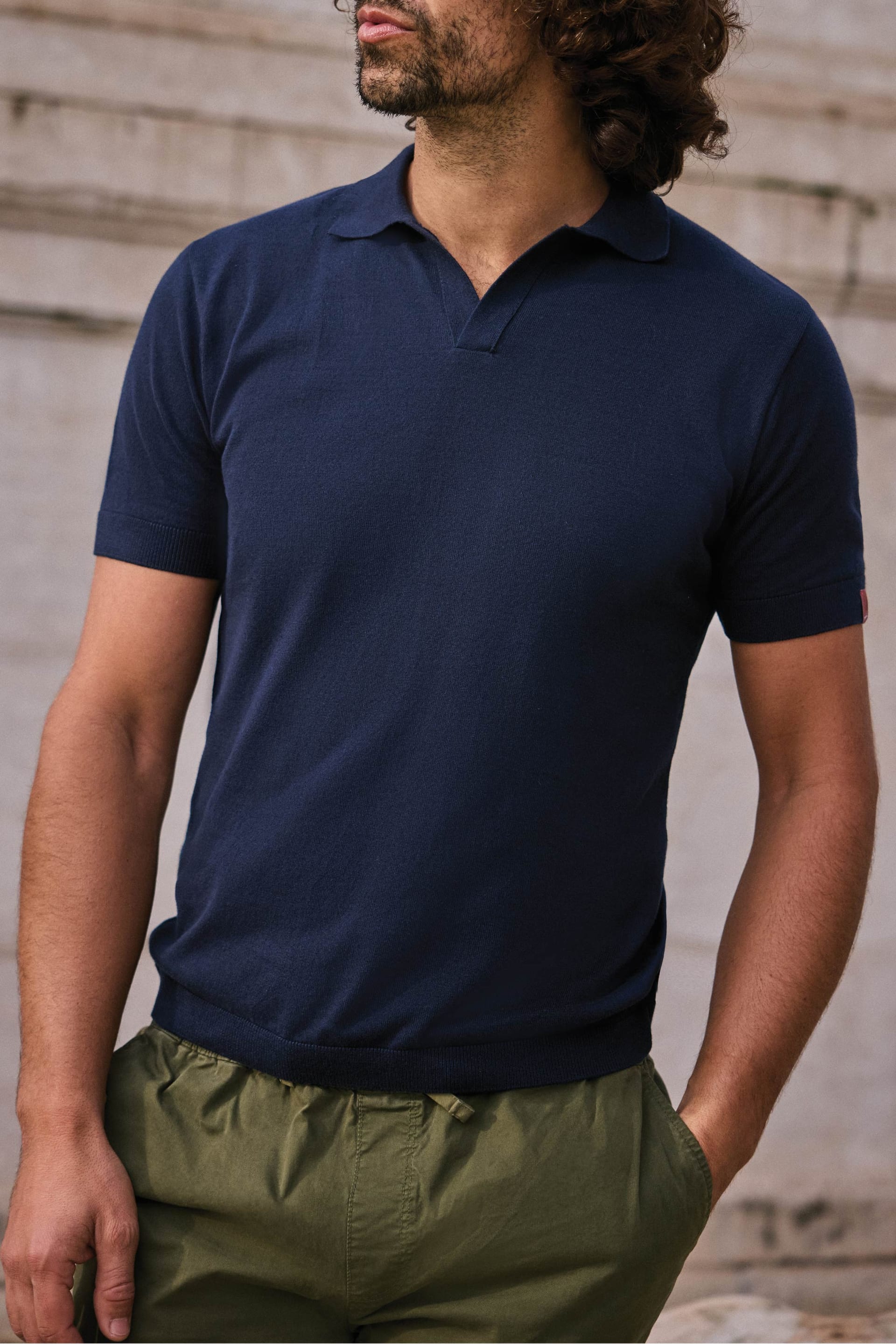 POLO TEJIDA NAVY - imagen 1