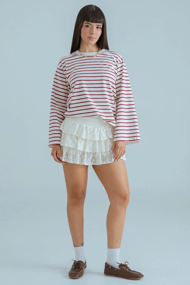 Mini Falda Blonda Capas - imagen 2