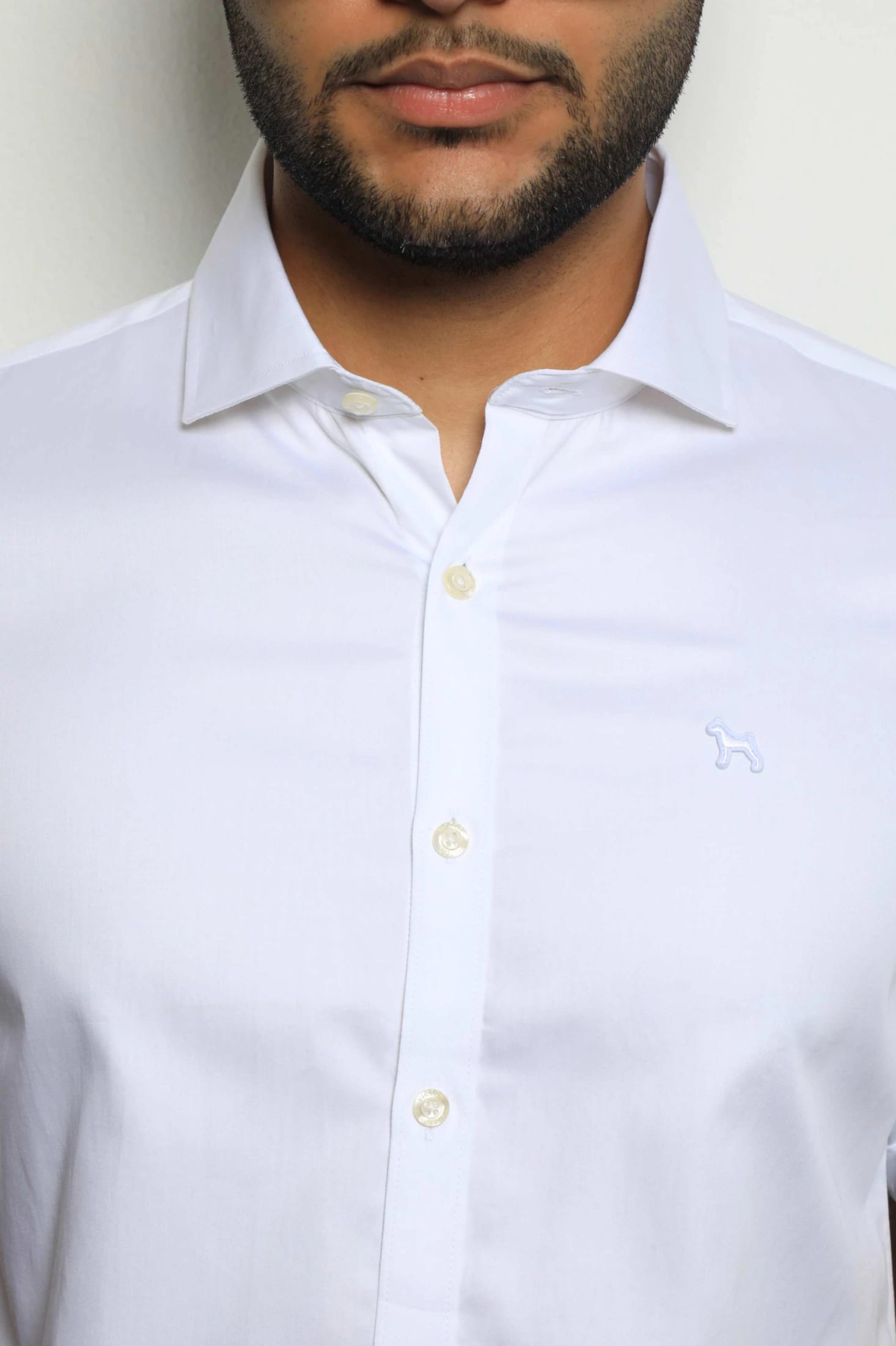 Camisa Manga Corta Blanco/Satin - imagen 3