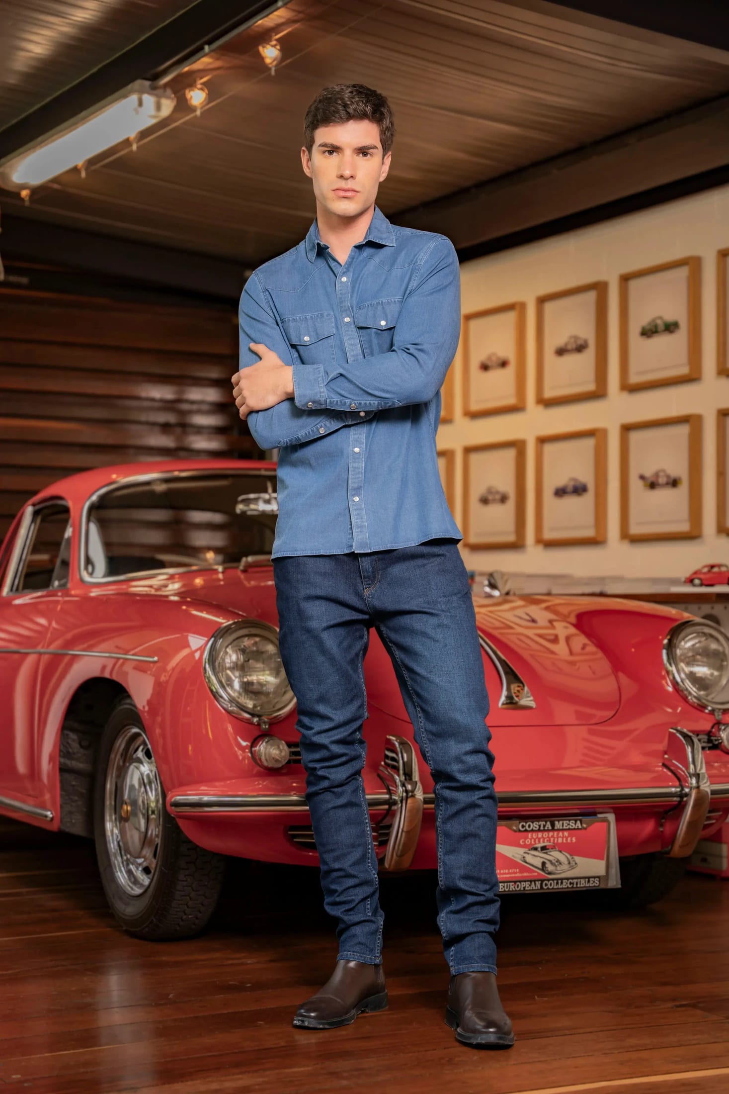 Camisa Denim Western Hombre - imagen 3