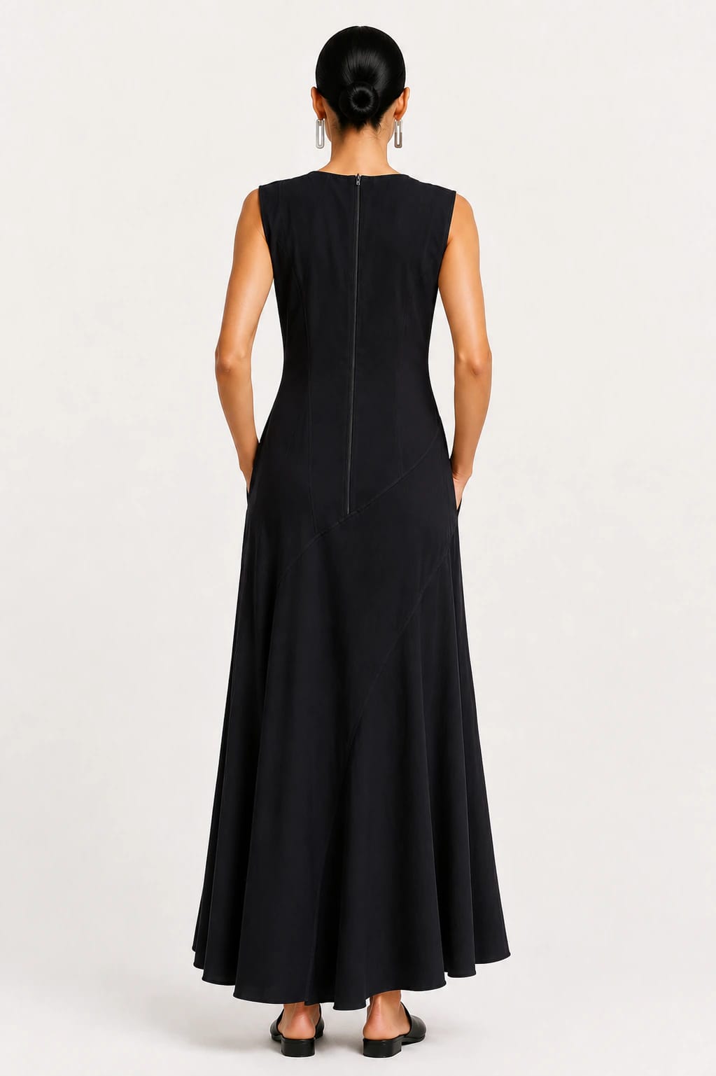 Vestido Asimétrico Negro - imagen 4