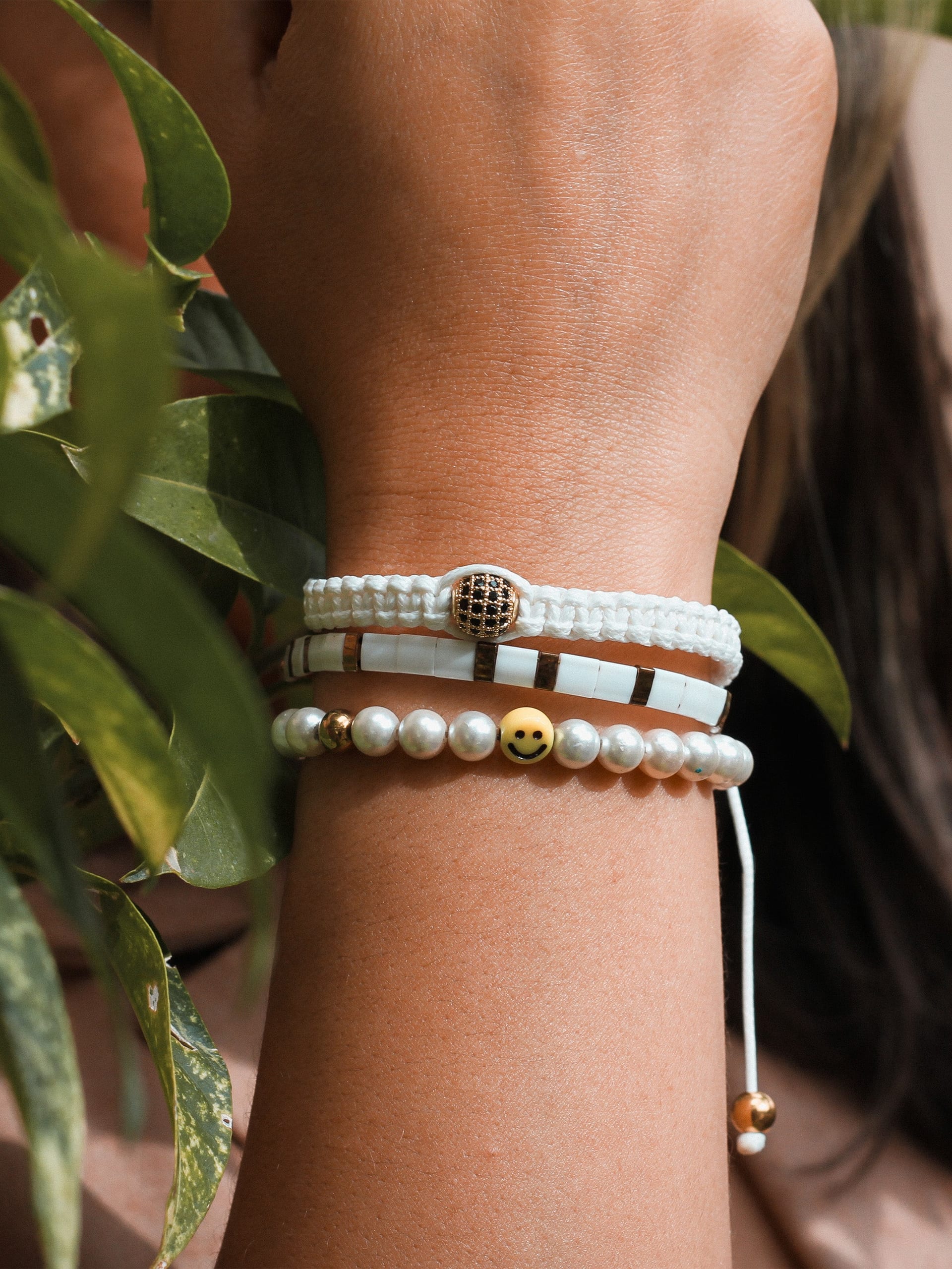 Brazalete Miyuki Tila Nevado 5mm - imagen 2