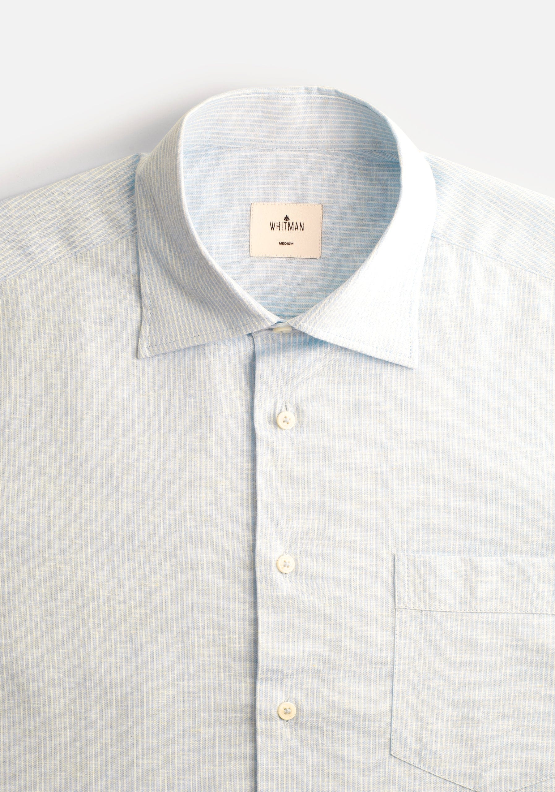 Camisa H CI Jamaica Rayas Delg Azul Claro - imagen 5