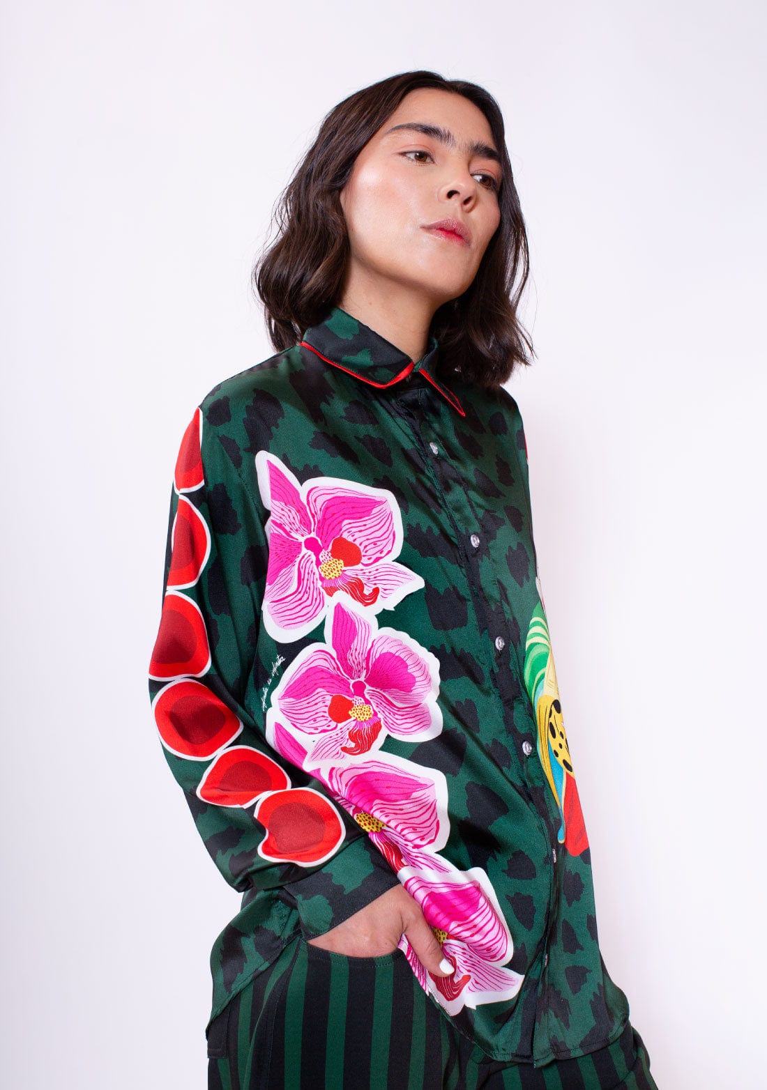 Camisa Manga Larga Unisex / Ilustración Dinastía Tropical - imagen 5