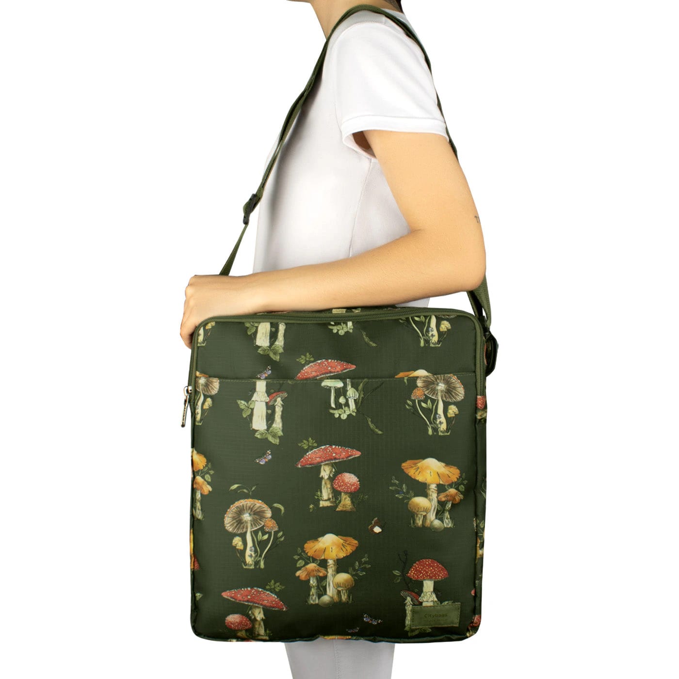 Bolso Manos Libres Convertible a Morral Citybags ULTRA Fungi - imagen 3