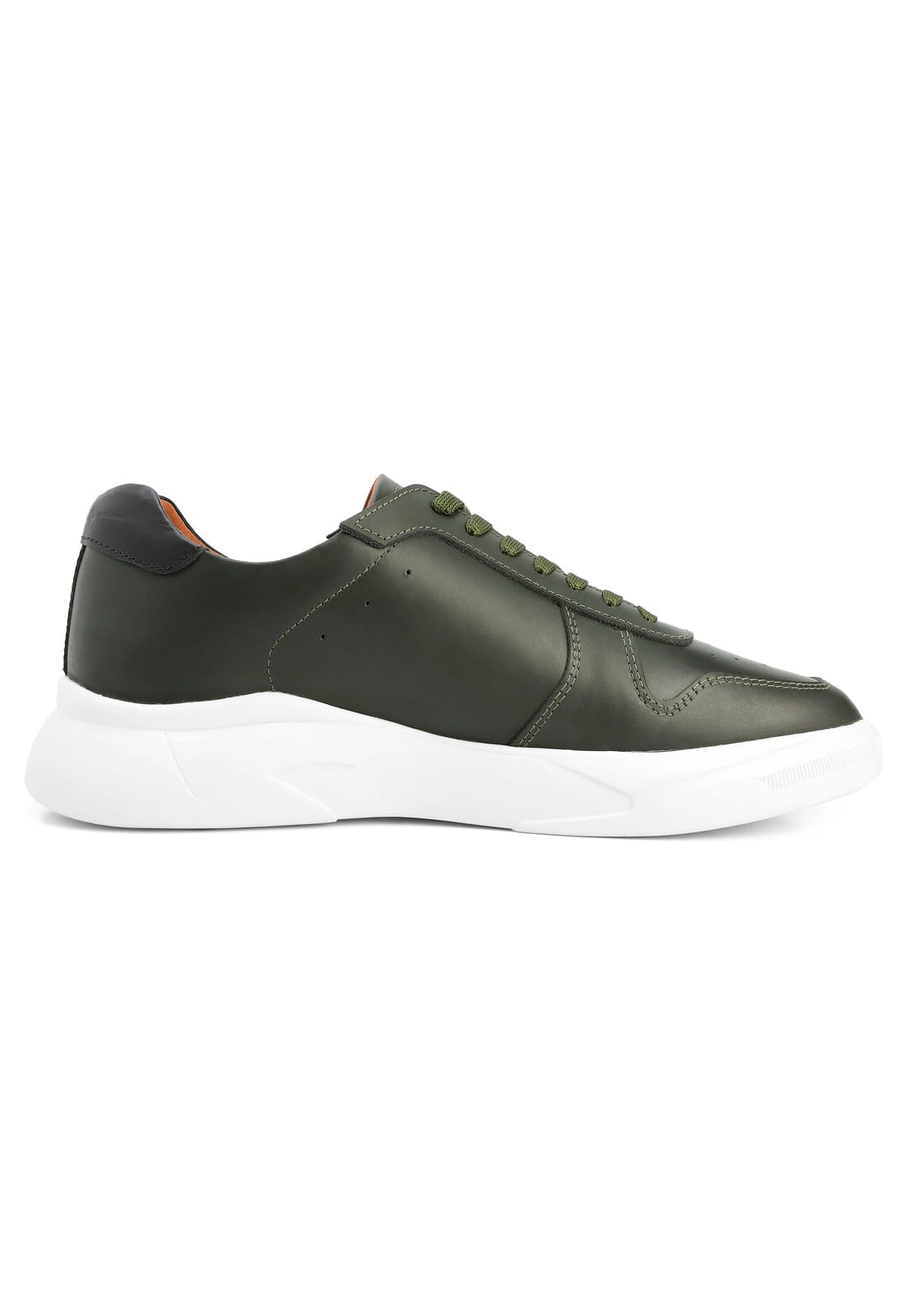 Tenis verdes con suela blanca y talón negro - imagen 3