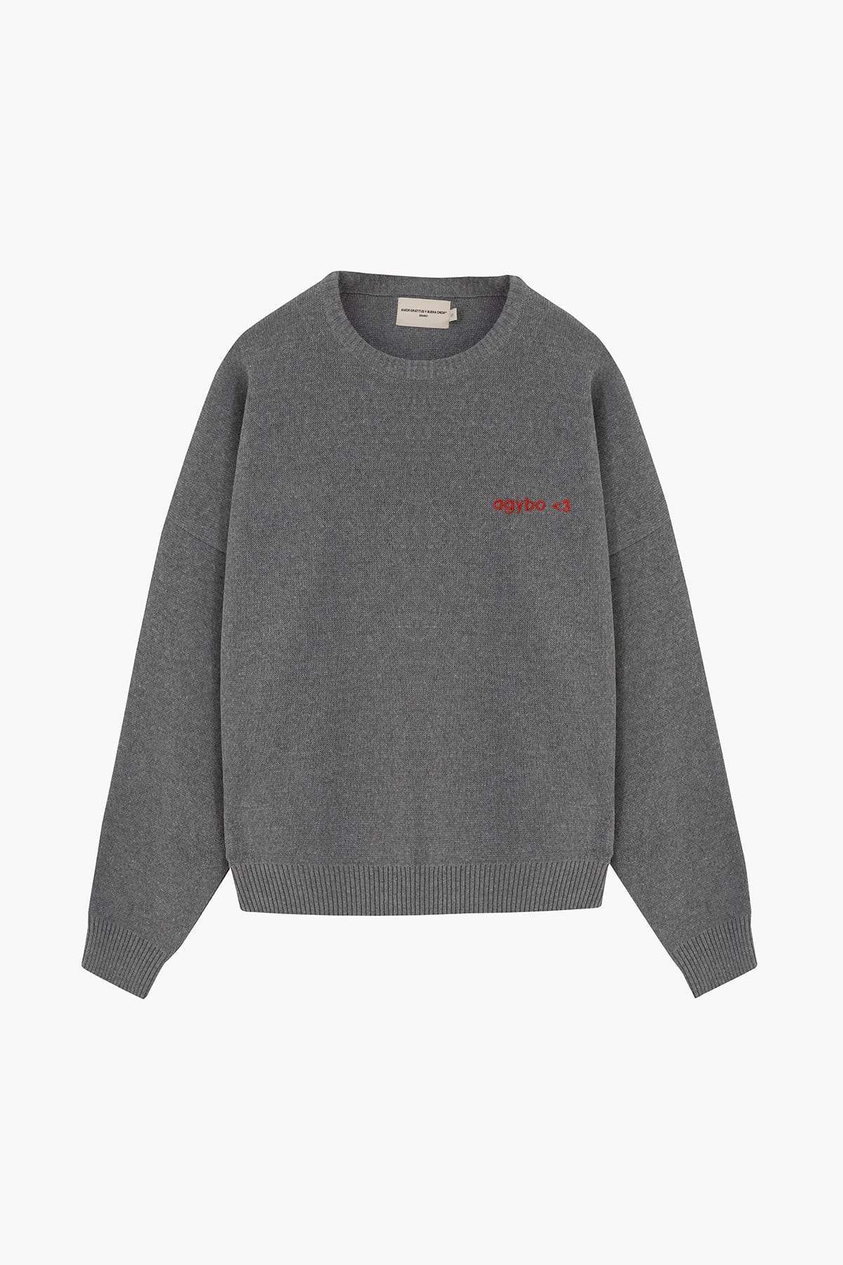 LOGO <3 SWEATER DARK GREY - imagen 1