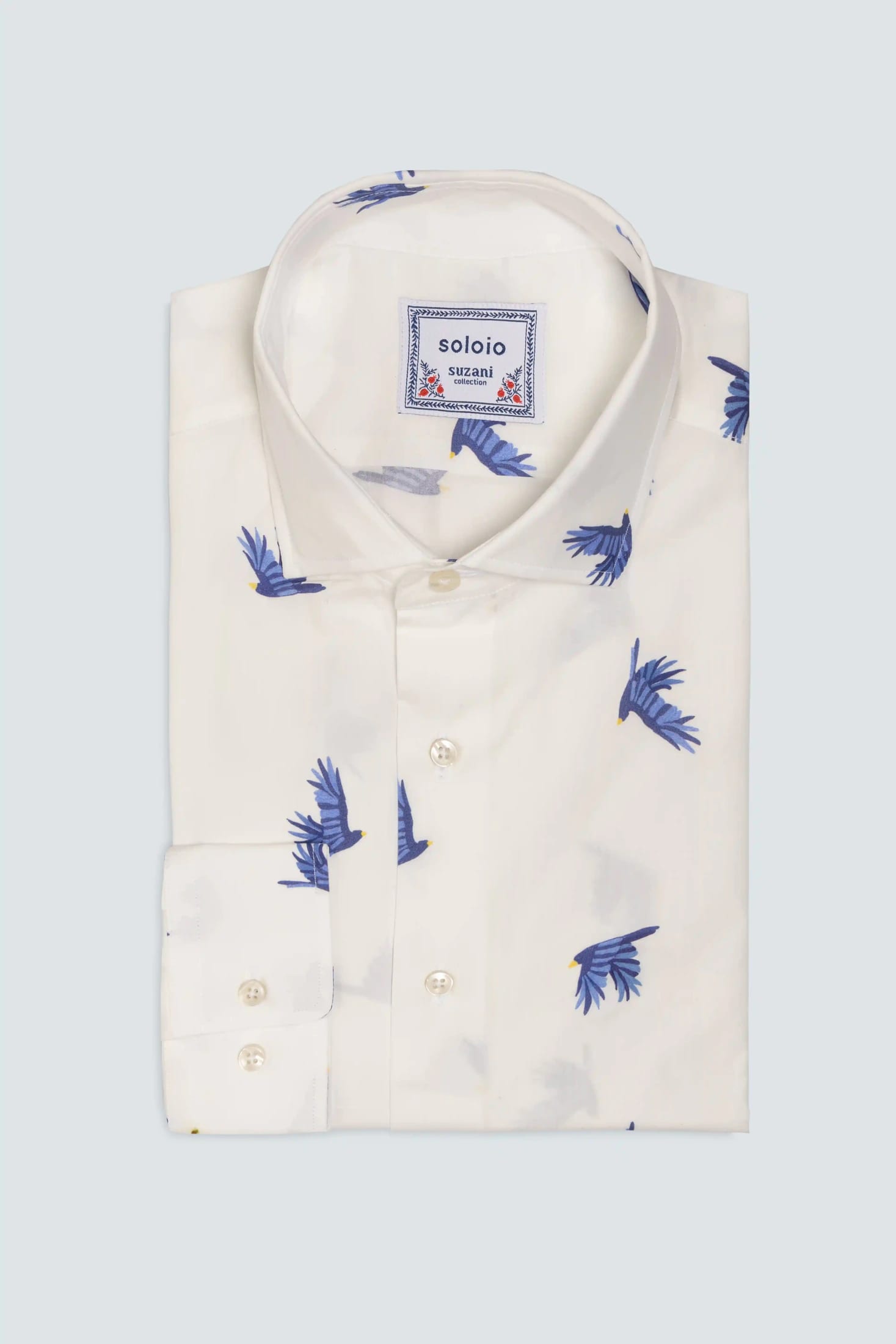 Men's cotton shirt white prosperita - imagen 3