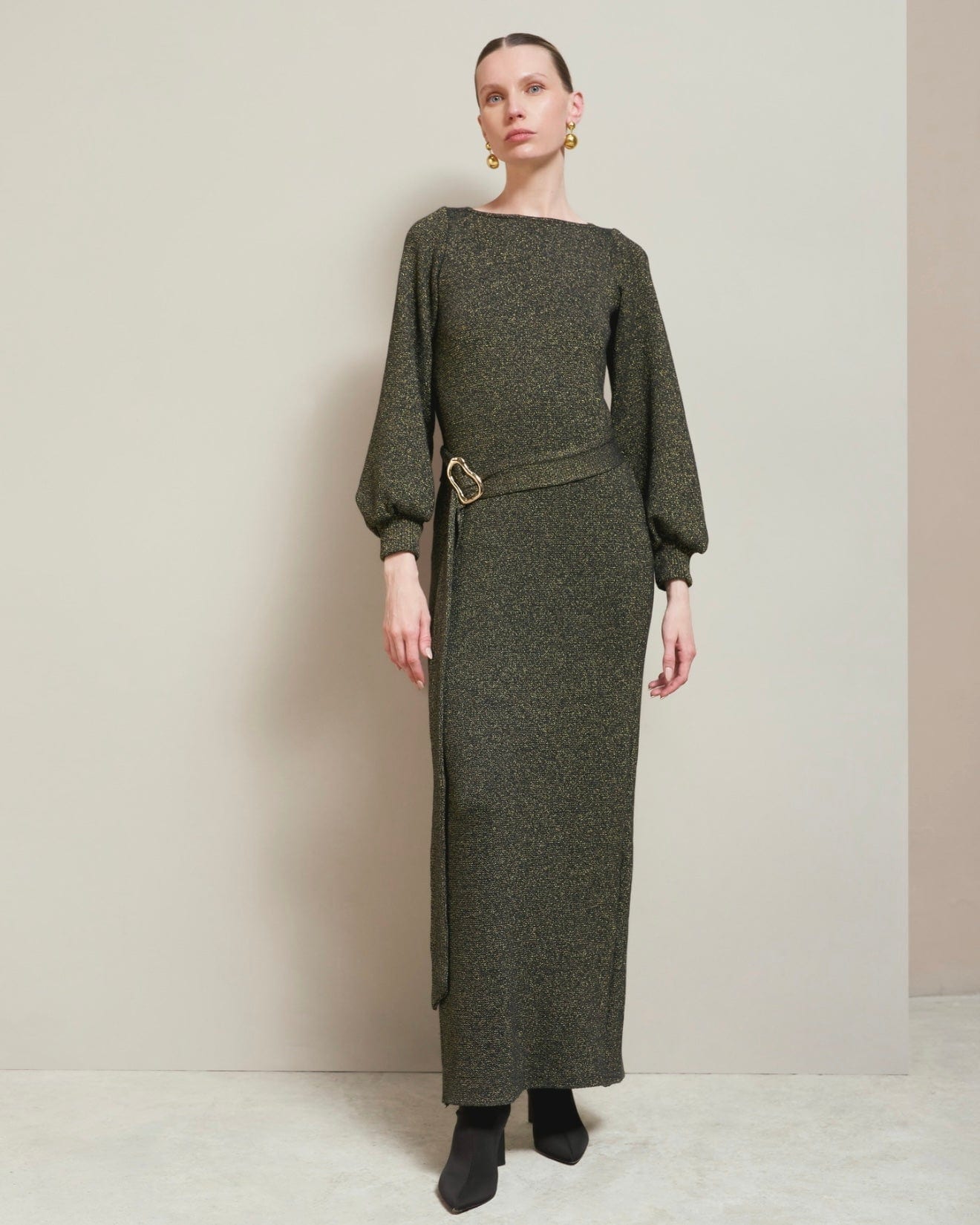 Vestido Ariadna Negro-Dorado - imagen 1