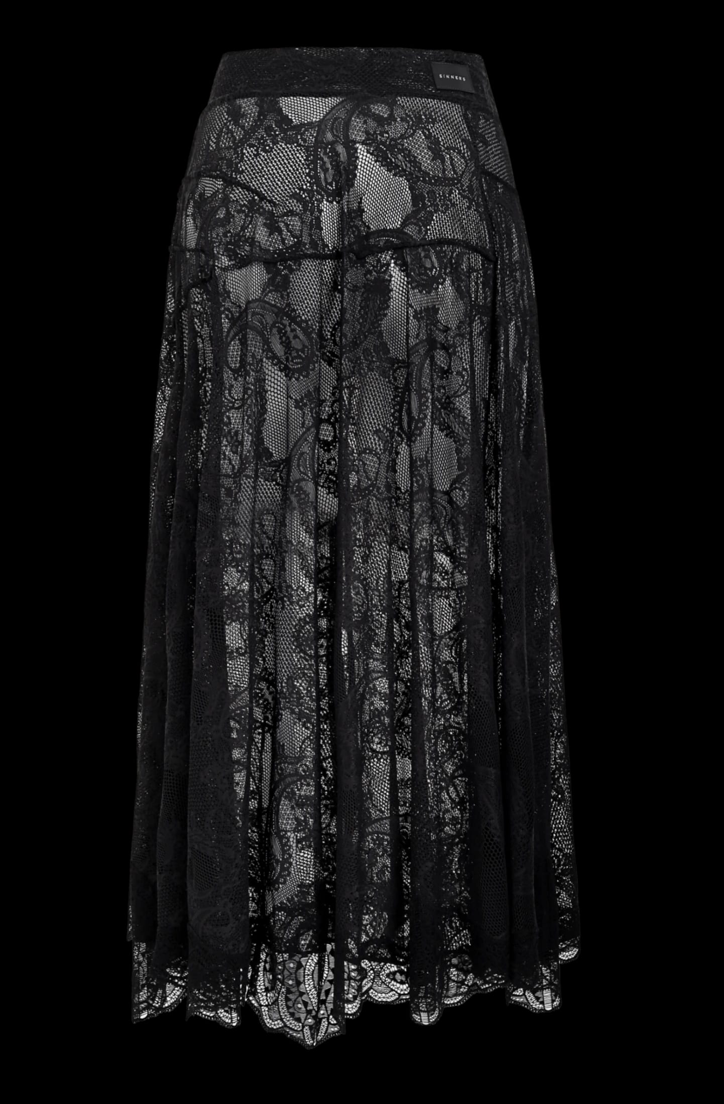 LONG BLACK SKIRT - imagen 2