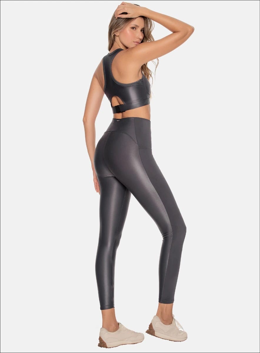 LEGGINS DEPORTIVO POLIAMIDA APARIENCIA CUERO - PRECIO ESPECIAL - imagen 1