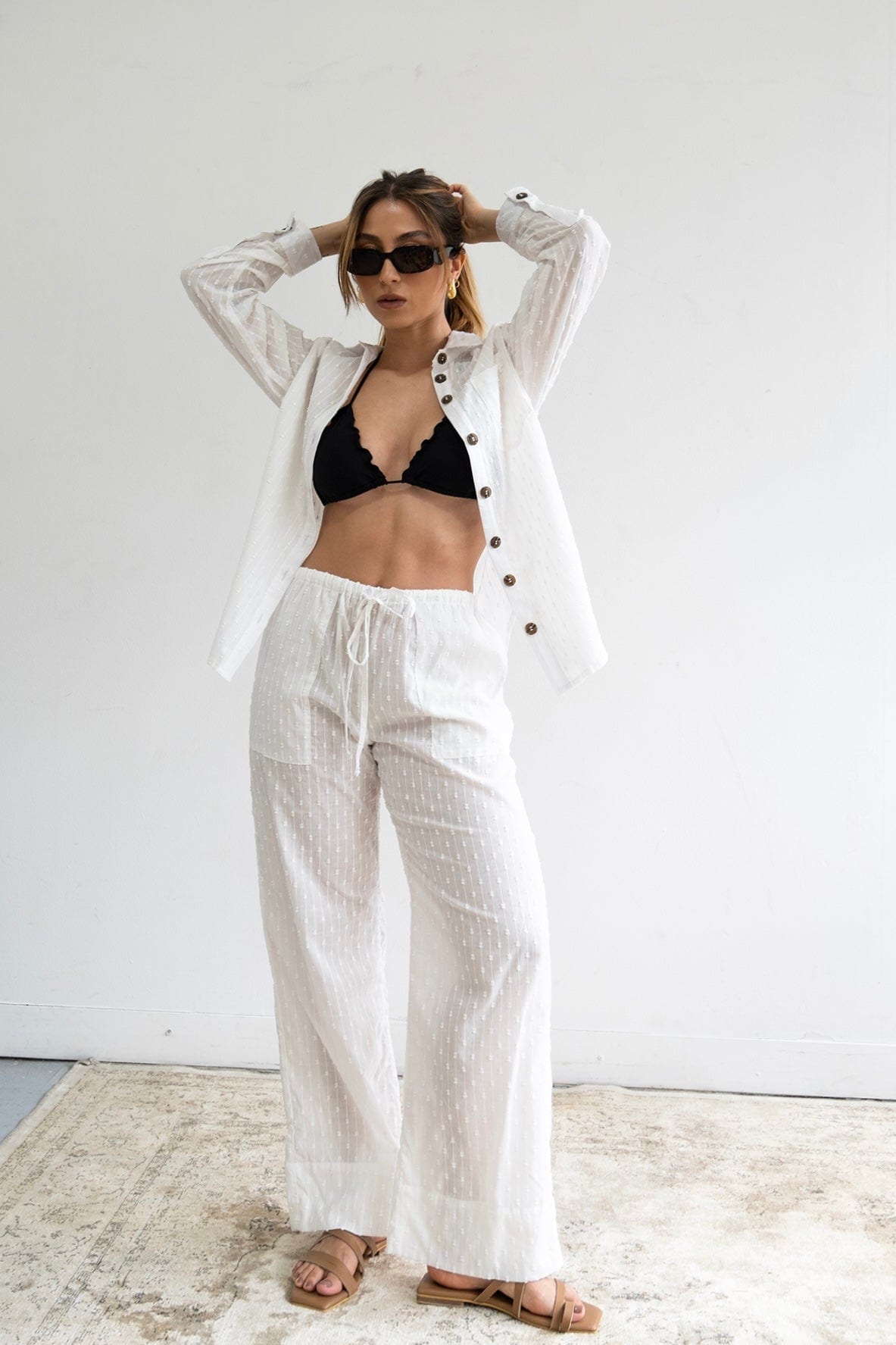 Pantalón Proa de algodón | Blanco - imagen 1