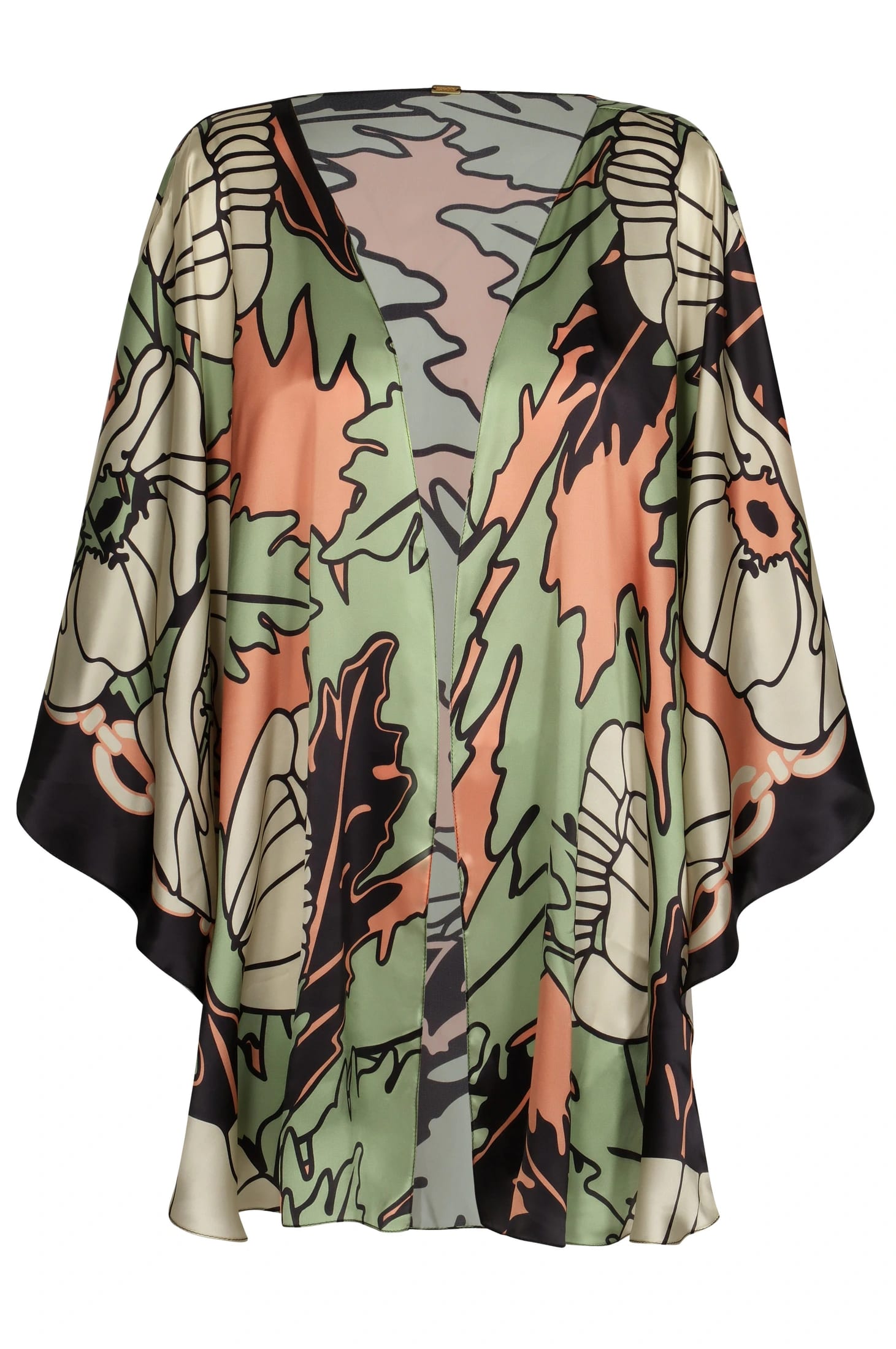 Costa Nova Satin Silk Cape / Sage Gladiolos - imagen 1