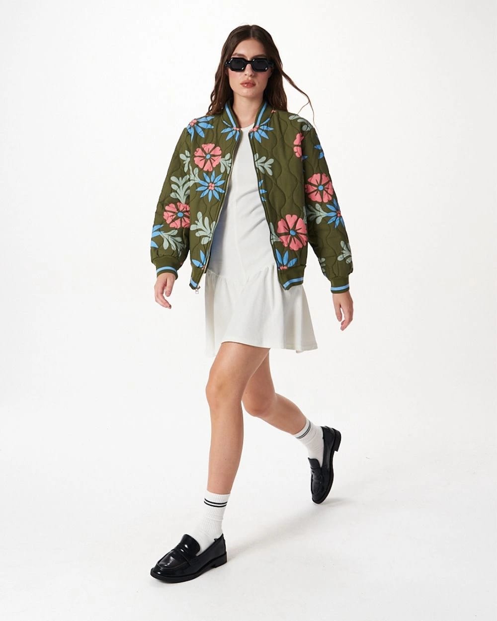 FLORAL QUILTED JACKET - imagen 8