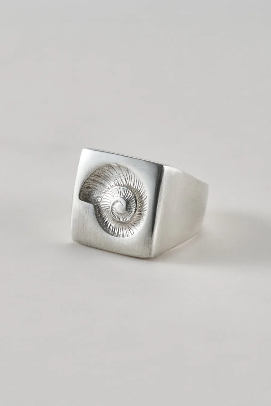 Anillo nautilus plata - imagen 2