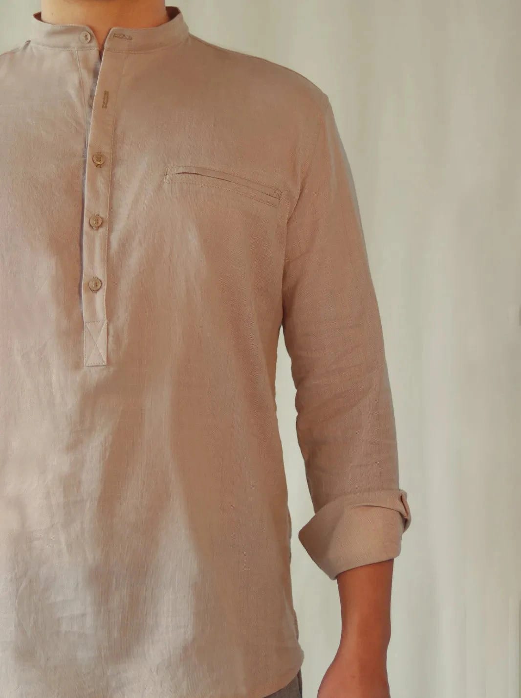 CAMISA BOHEMIA LINO ALGODÓN - imagen 7