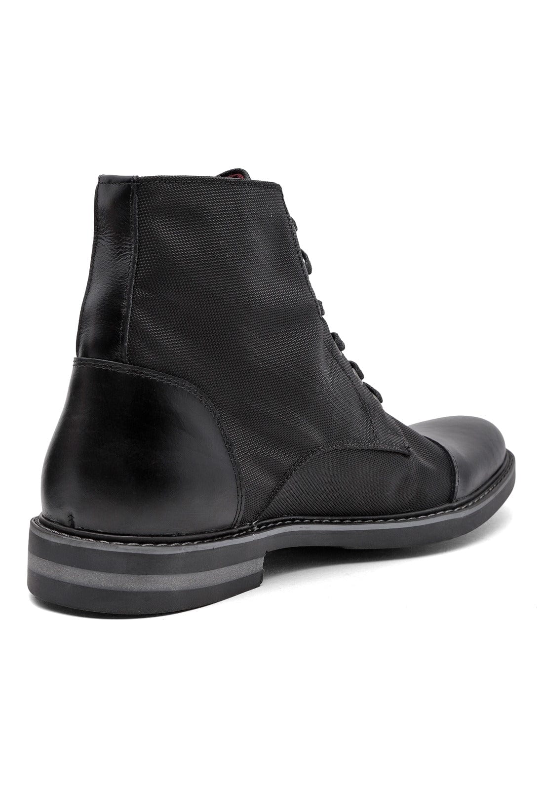 Botas negras en lona y cuero - imagen 6