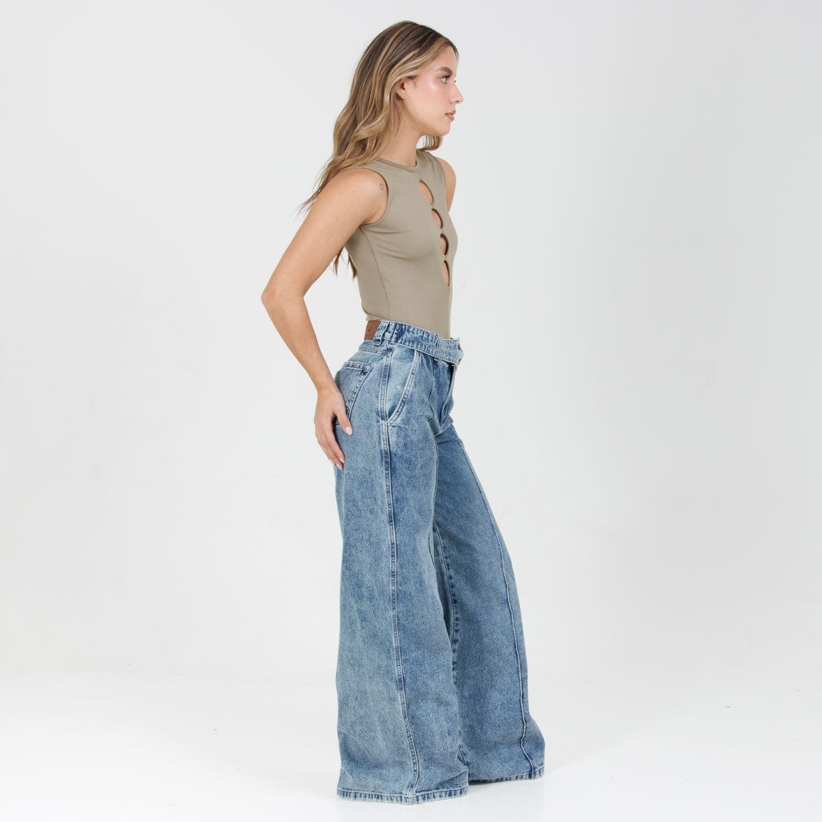 Jean Axspen Wide Leg Ax-2939 Rigido - imagen 4