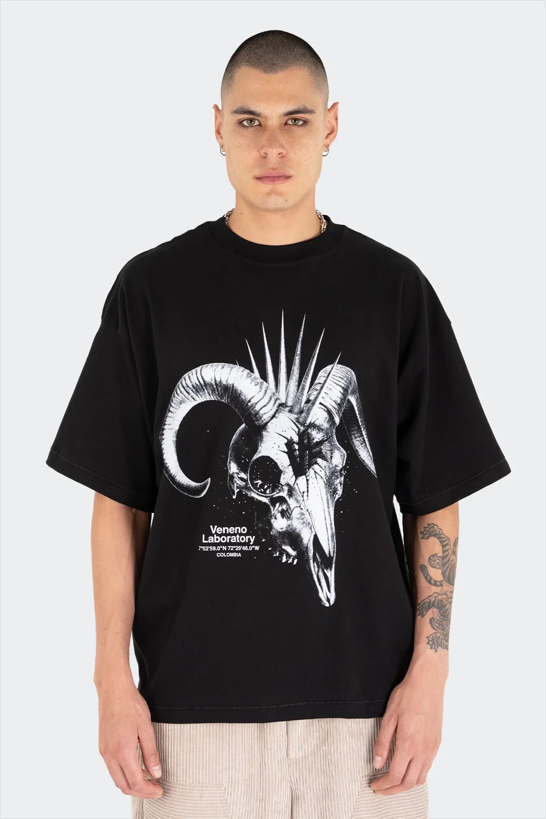 VENENO CAMISETA GOAT SKULL - imagen 1