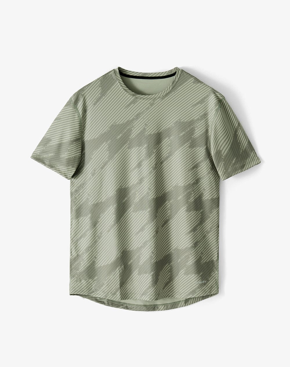 Camiseta deportiva control de humedad verde estampada hombre - imagen 6