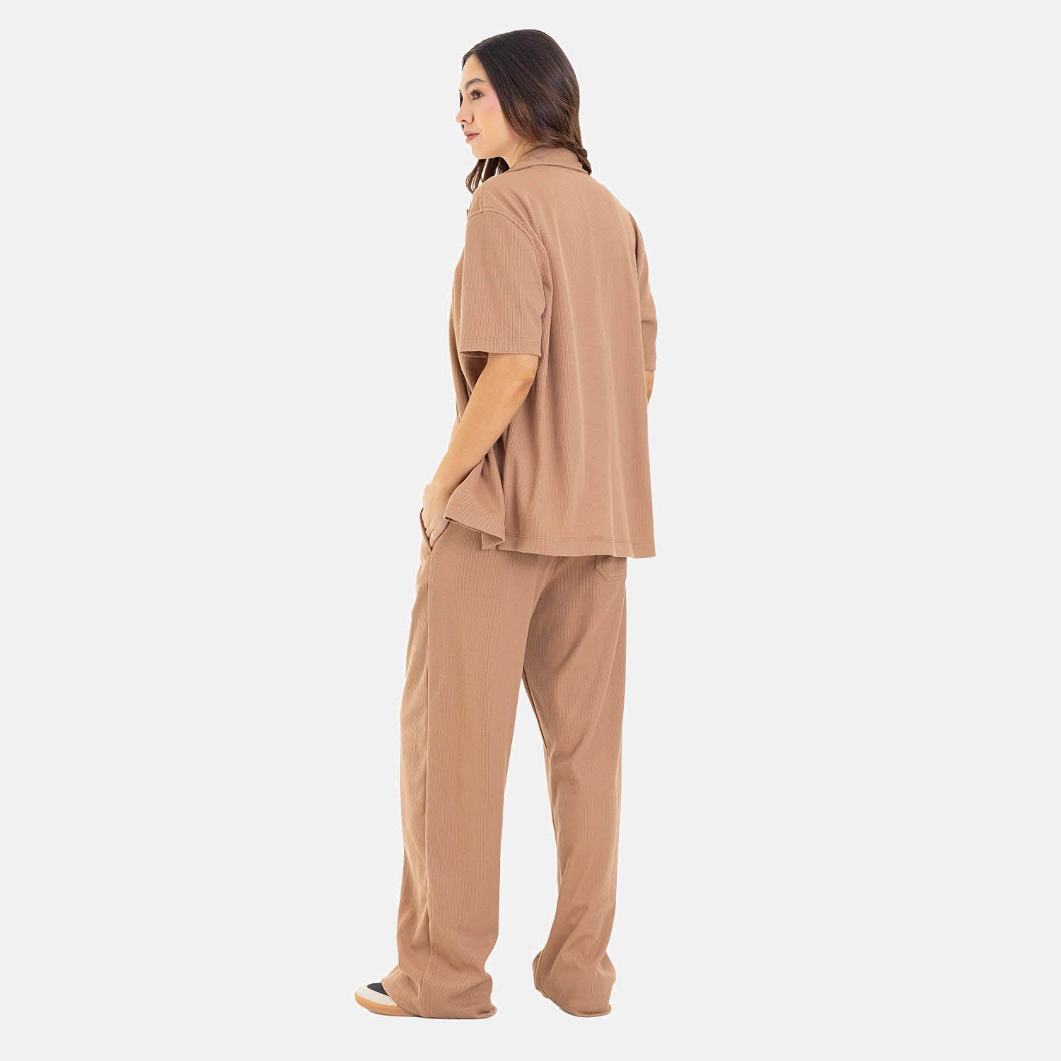 Relaxed Short Sleeve Shirt Mocca - imagen 14