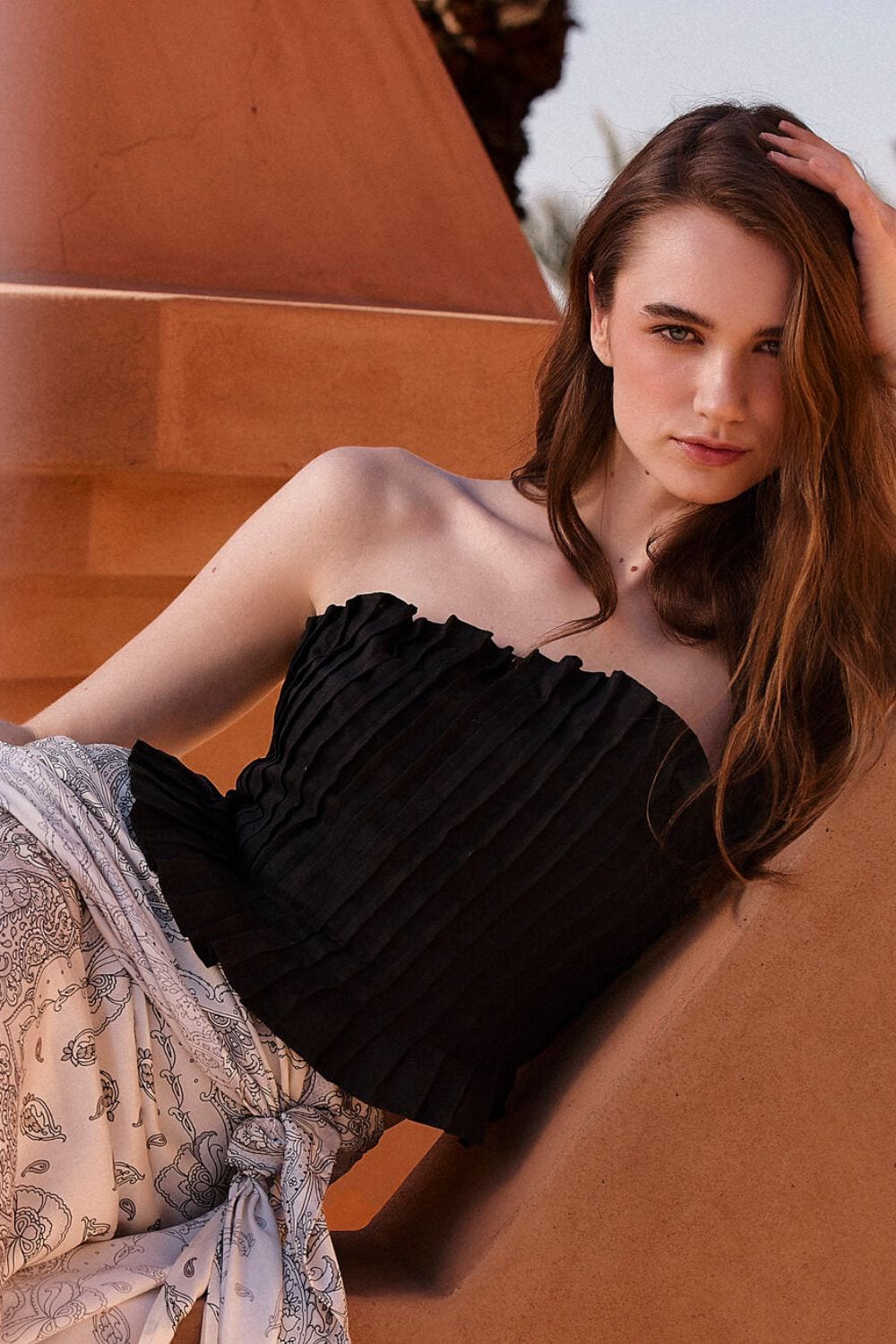 Crop top chiara negro - imagen 1