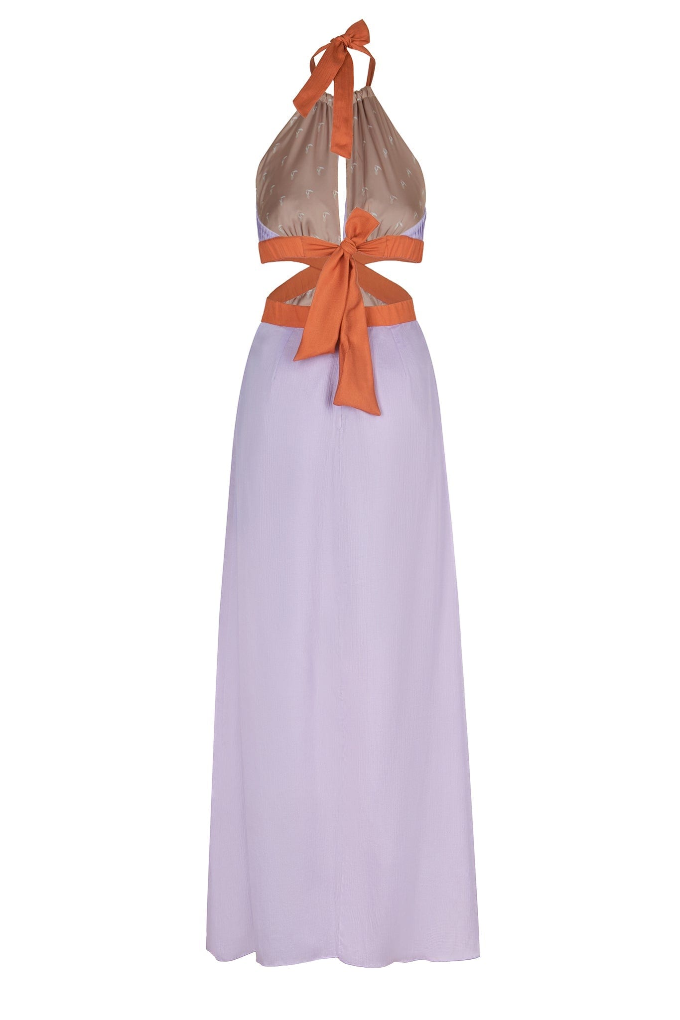 San Agustin Martellato Silk Midi Dress / Lila - imagen 3