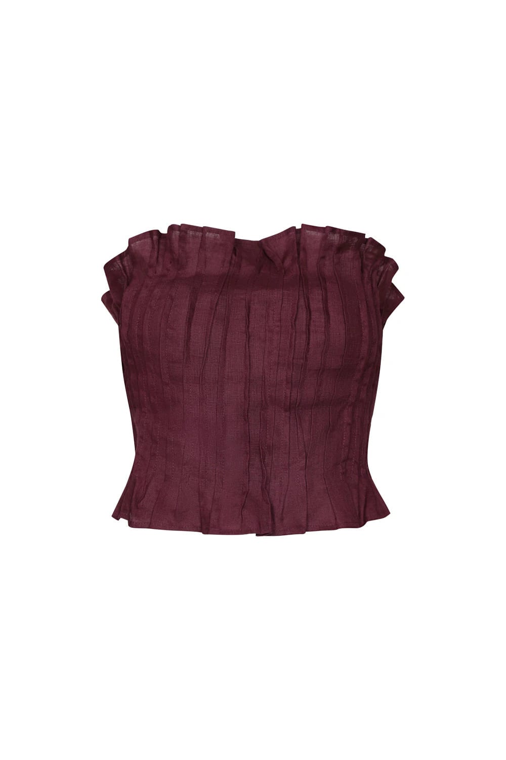 Crop top chiara vinotinto - imagen 1