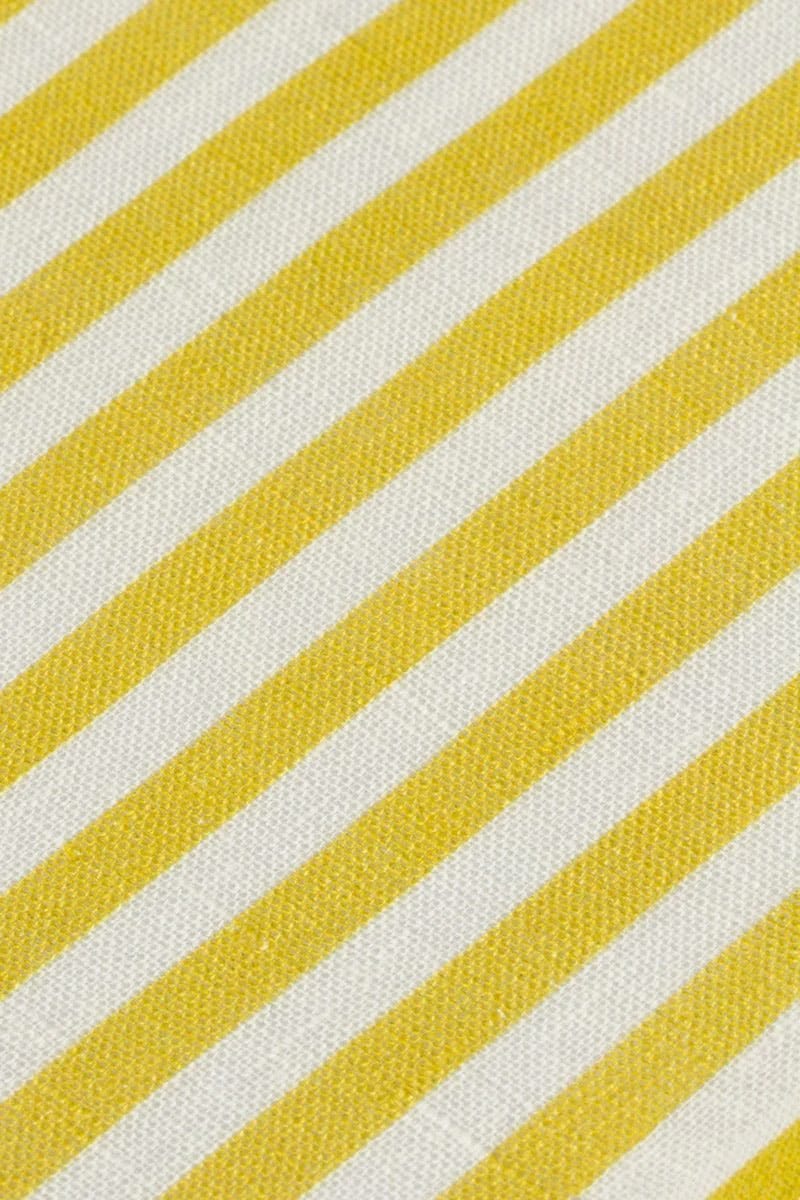Men's linen shirt yellow striped - imagen 14