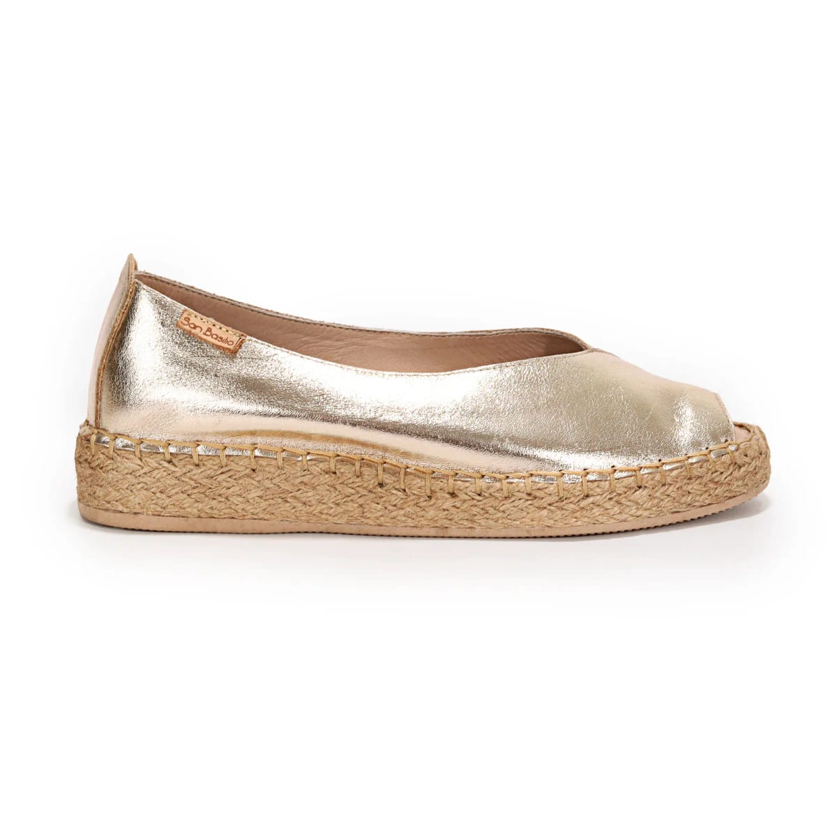 "ZOLEA" ESPADRILLES EN CUERO CON YUTE - imagen 2