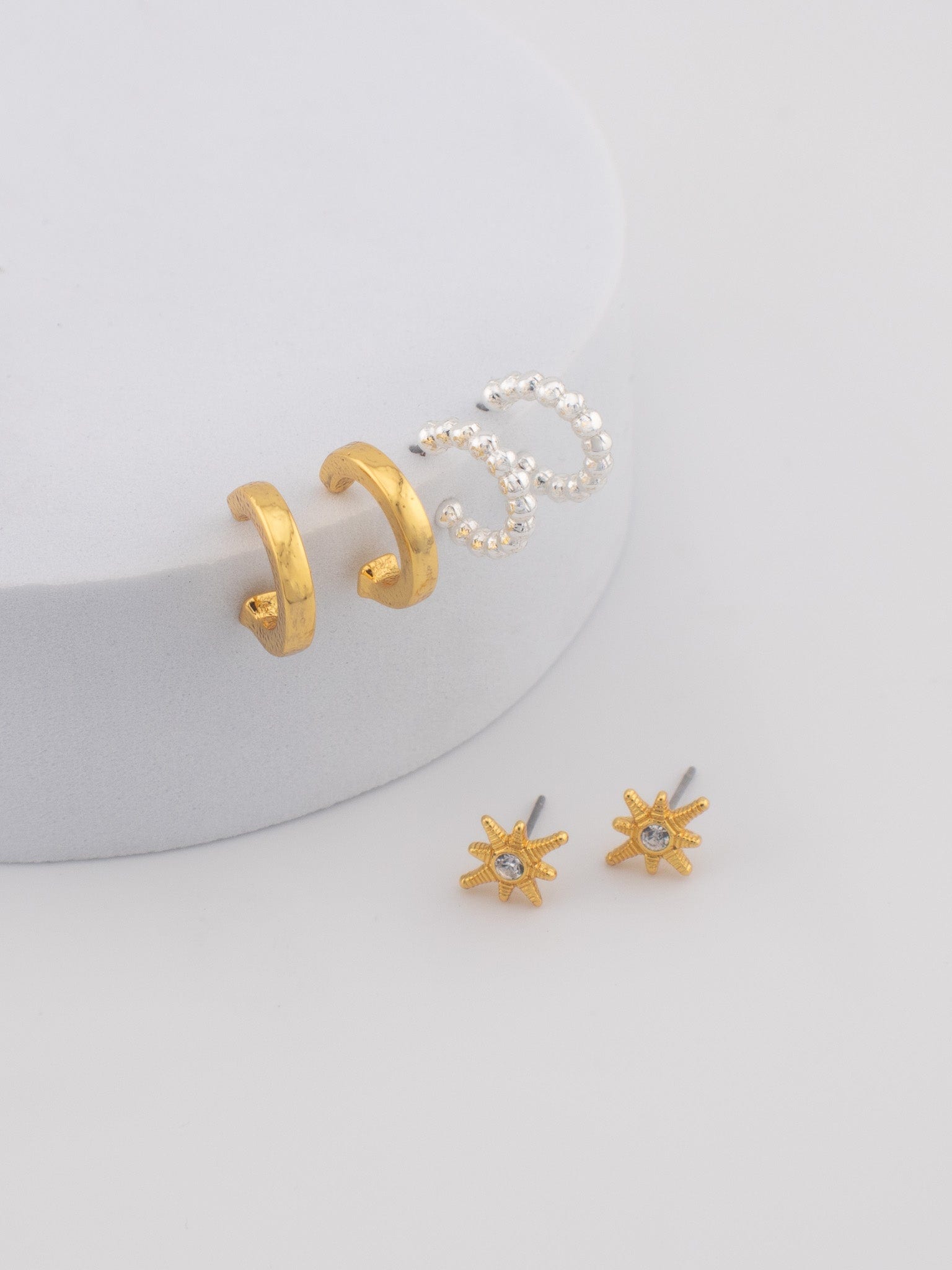 Set X3 Aretes Cristal Classic - imagen 1