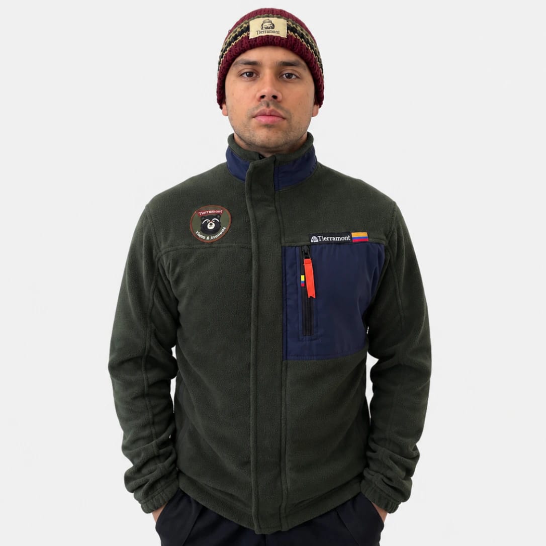 Buzo Térmico Andino Verde Militar Hombre - imagen 1