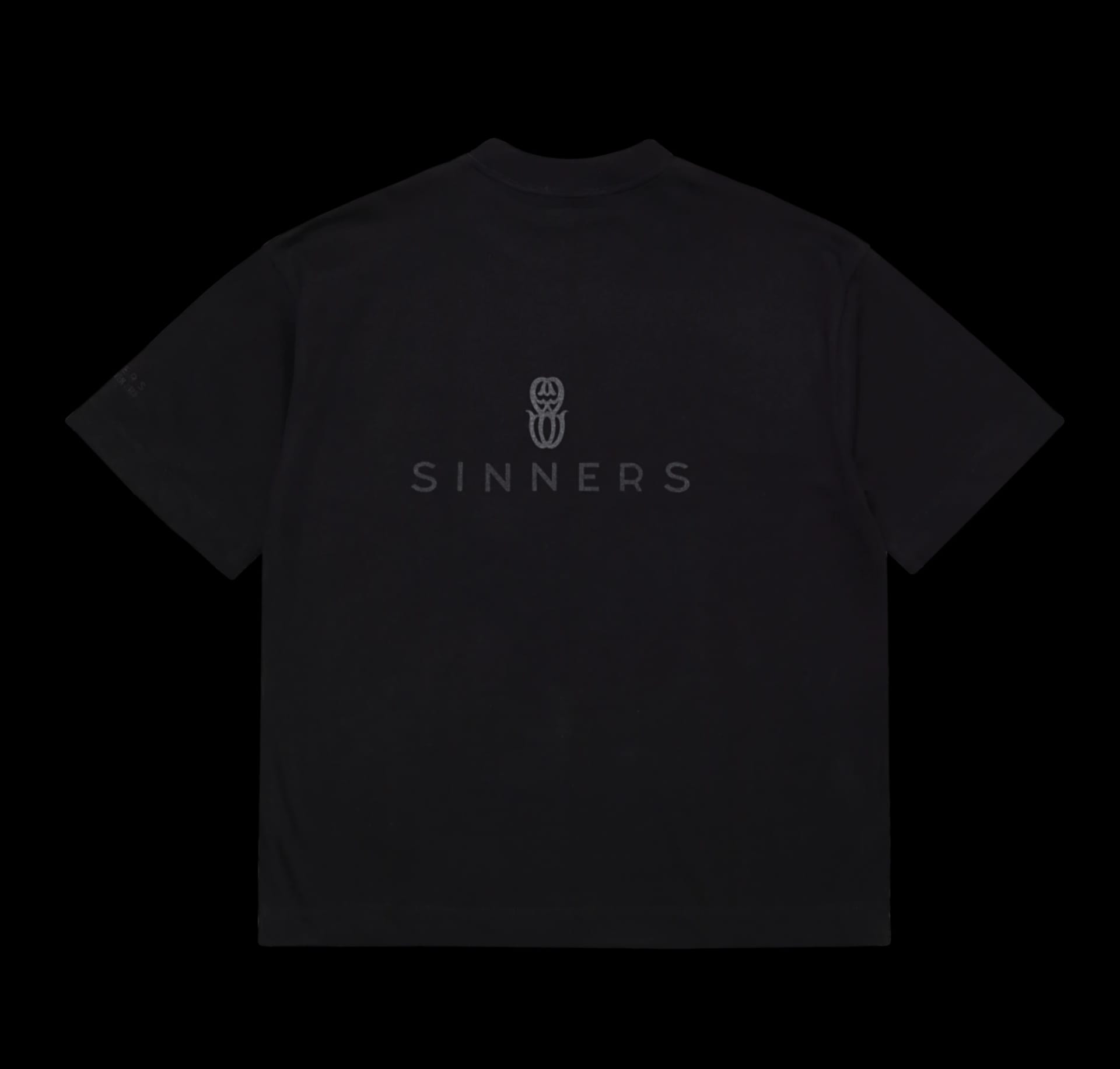 RHINESTONE LOGO BLACK T-SHIRT - imagen 2