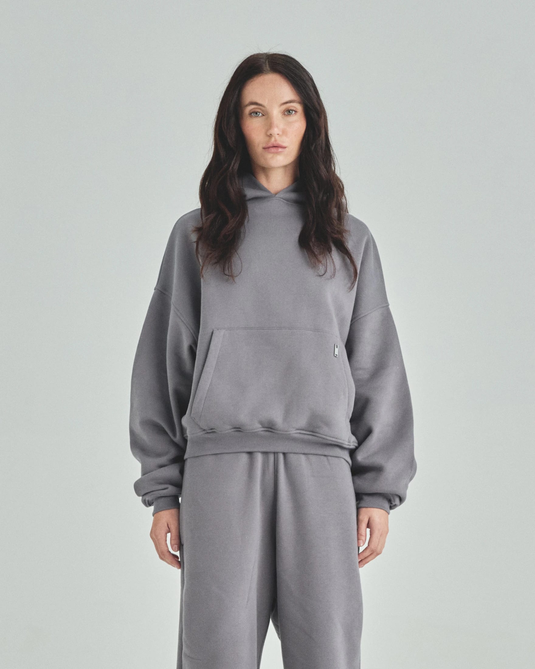 Blanks Boxy Fit Hoodie Gray - imagen 9