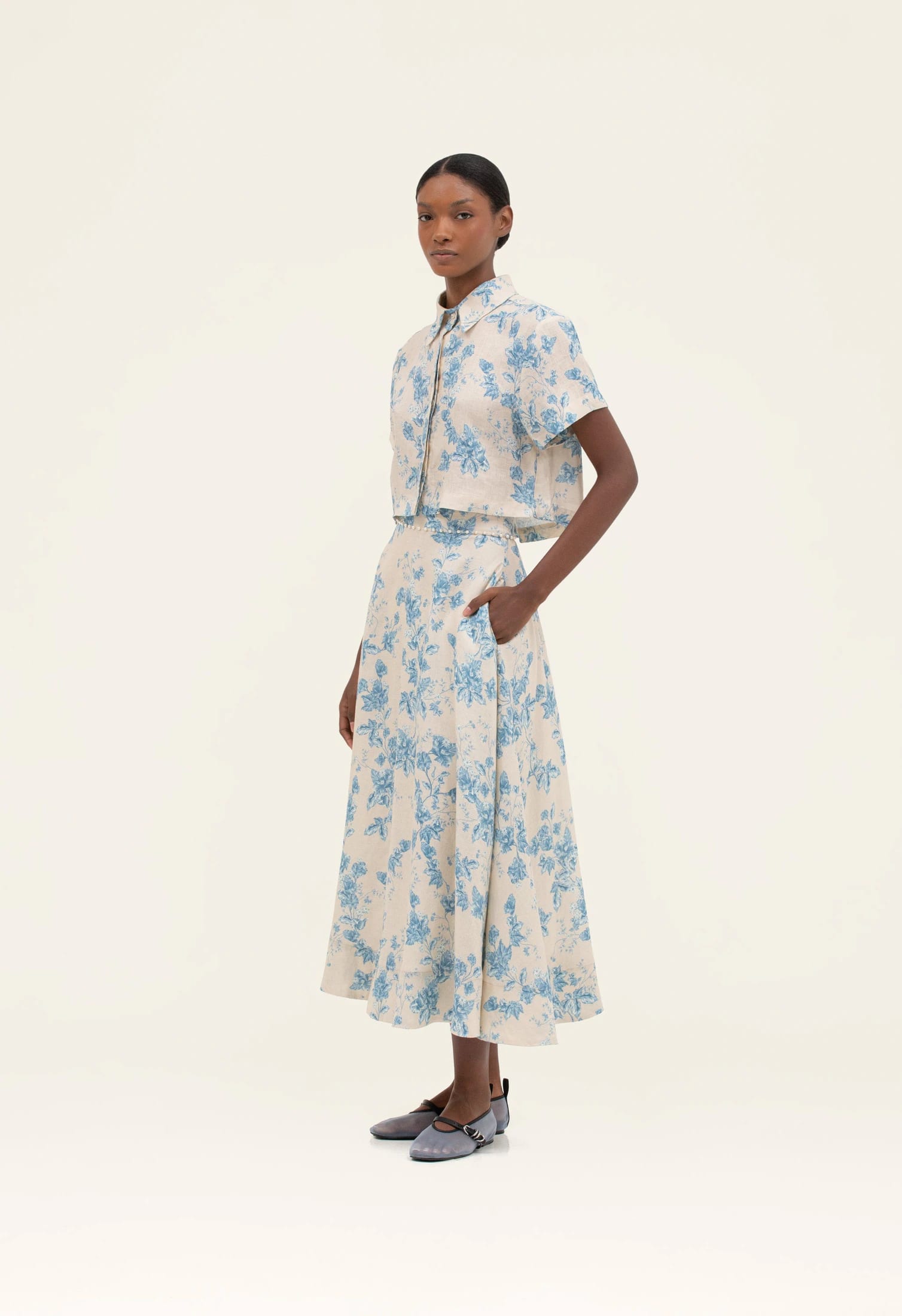 Bergamota Bougainvillea Maxi Skirt - imagen 1