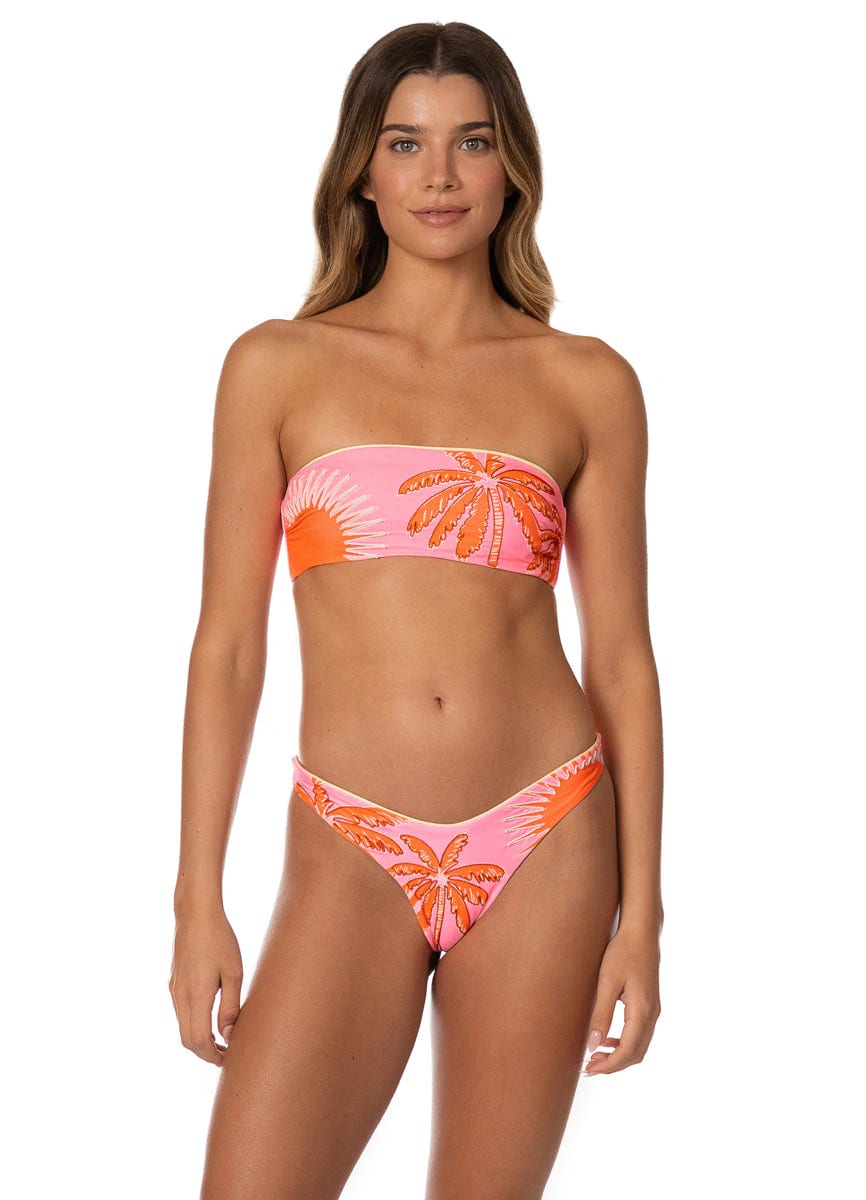 Maaji Palm & Sun Splendour Regular Rise Thin Side Bikini Bottom - imagen 4