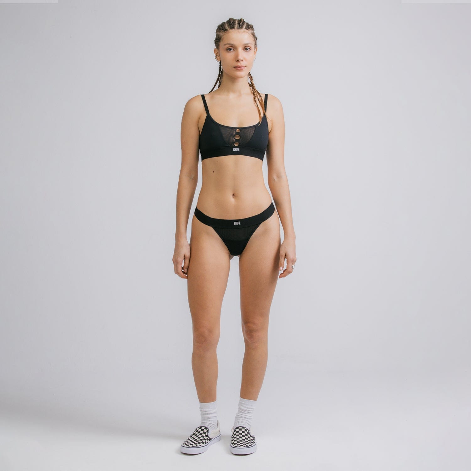Mesh Cut-Out Top - Black - imagen 5