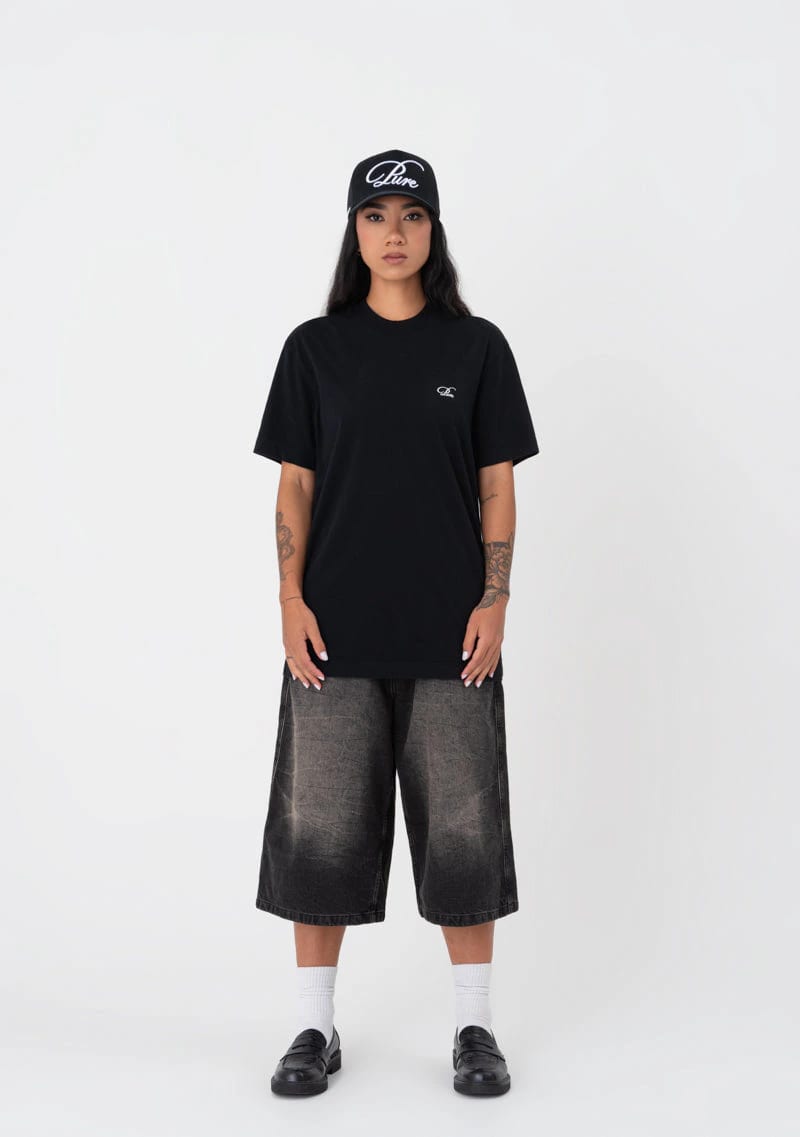 Atelier regular black t-shirt - imagen 6
